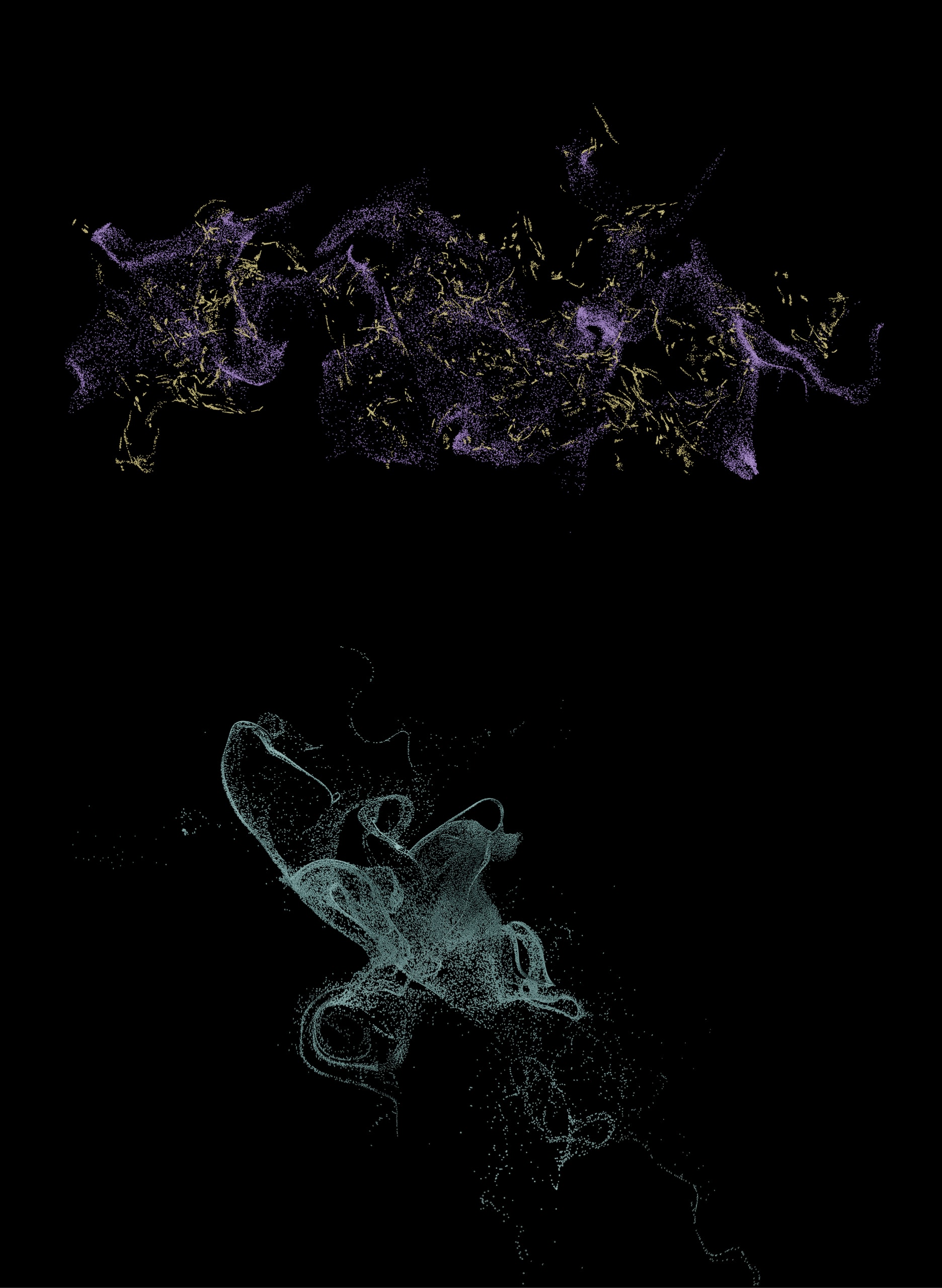 Particle simulation of microbiome
