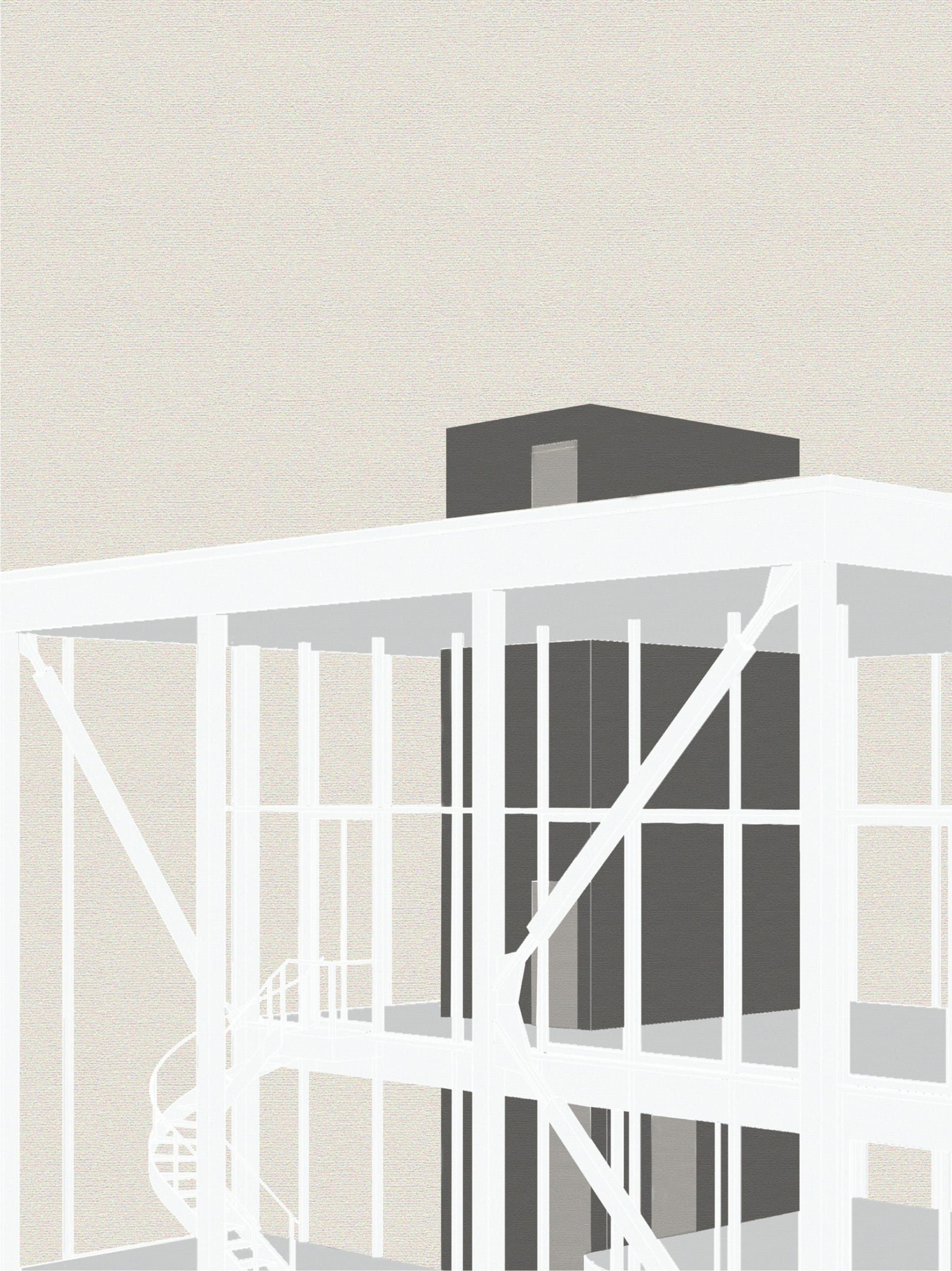 Archetype Analysis - Urban Villa -  Shibaura House, drawing, physical model