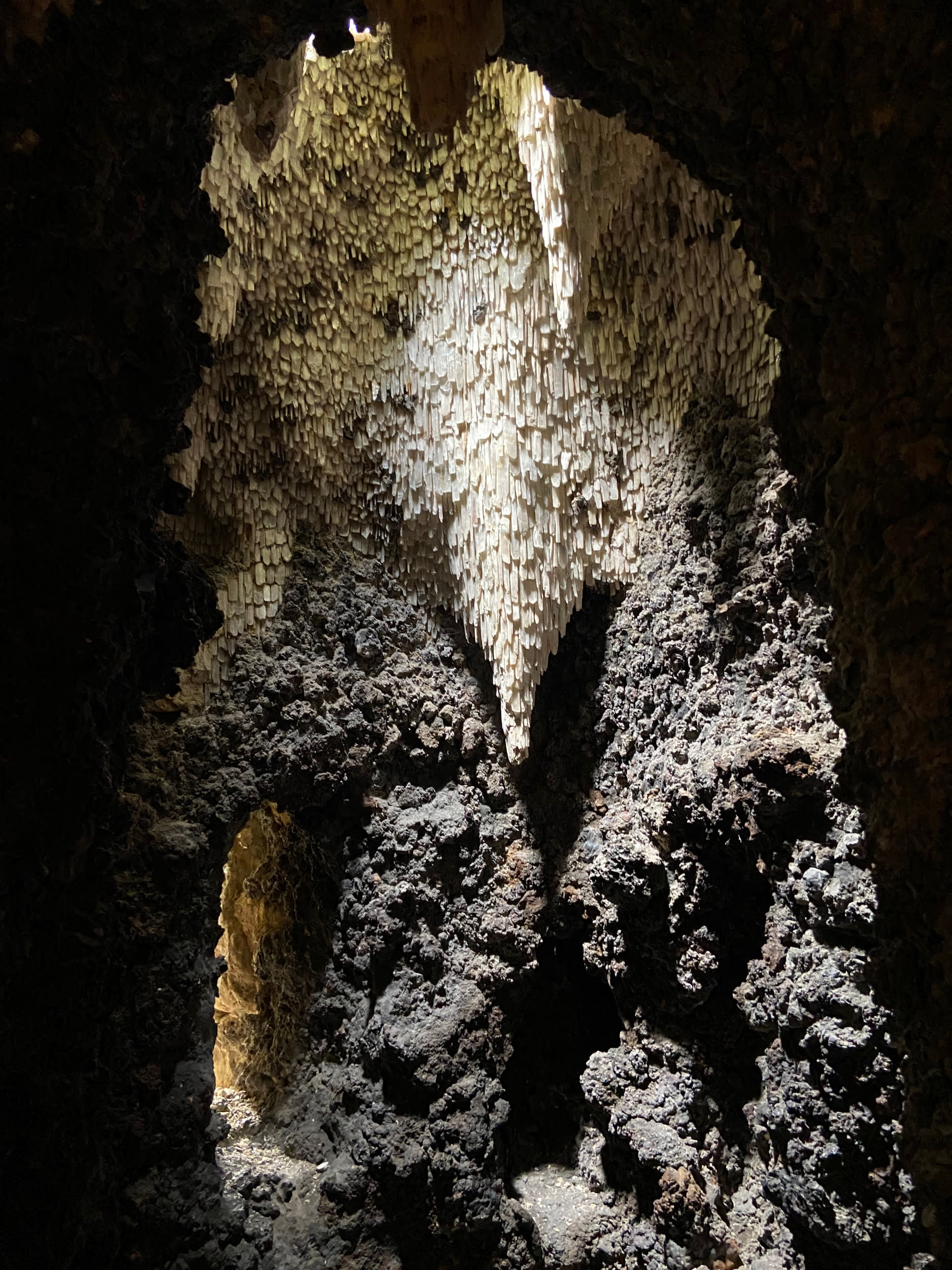 Authors own, stalactite detail at Painshill Park, Surrey, England as it appears after restoration, 2021.