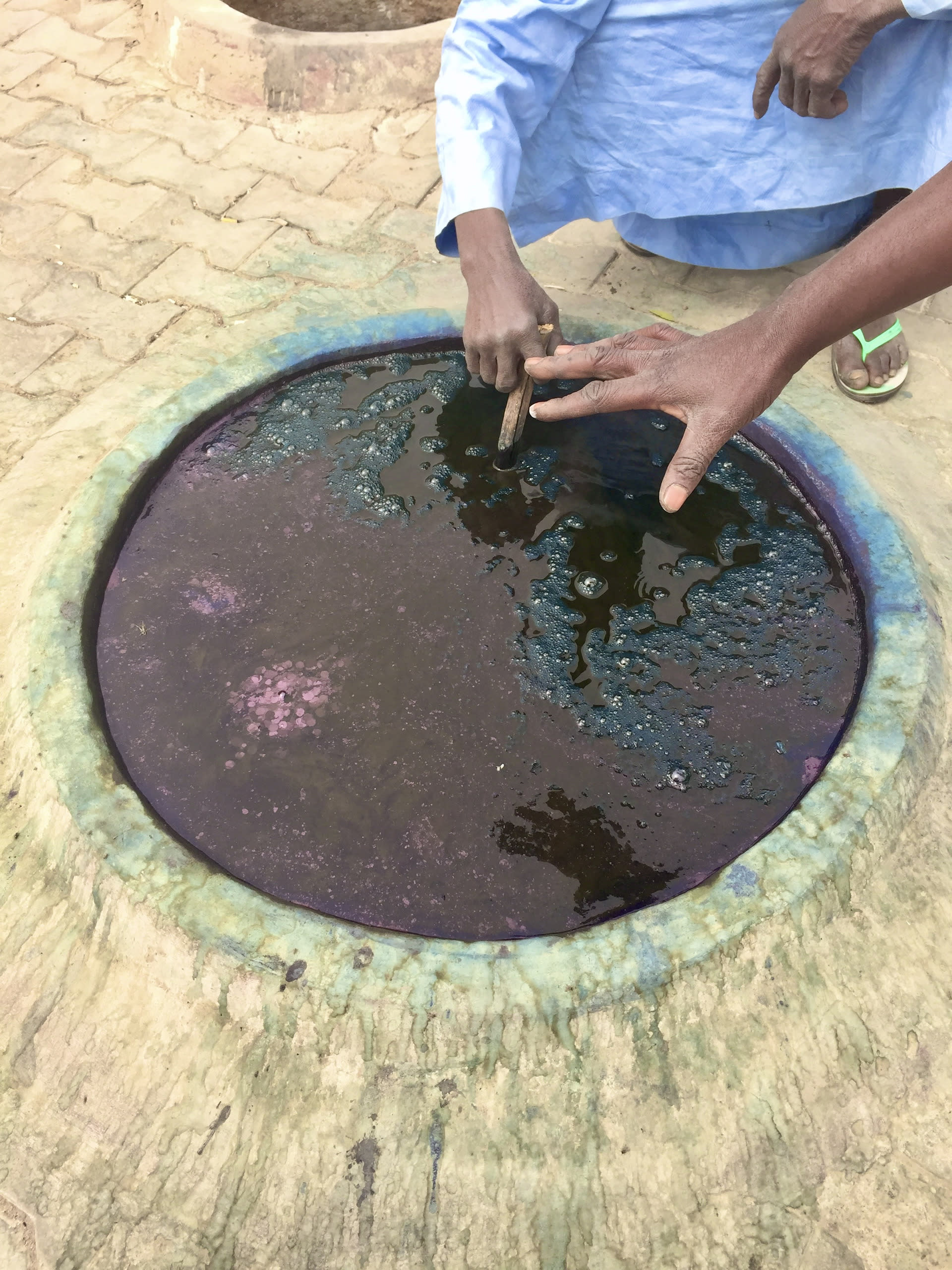 An indigo dye pit in Kano, Nigeria.