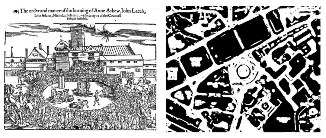 Visual Echoes: Place of Anne Askew's execution