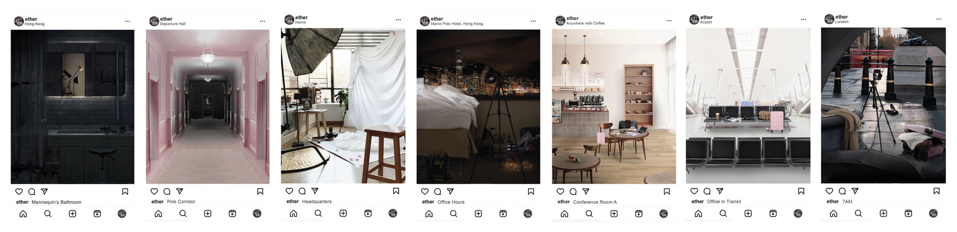 Social media travel content creator journey. Instagram posts as a storytelling device