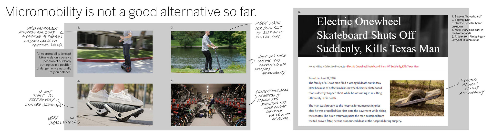 Micromobility is not a good alternative so far