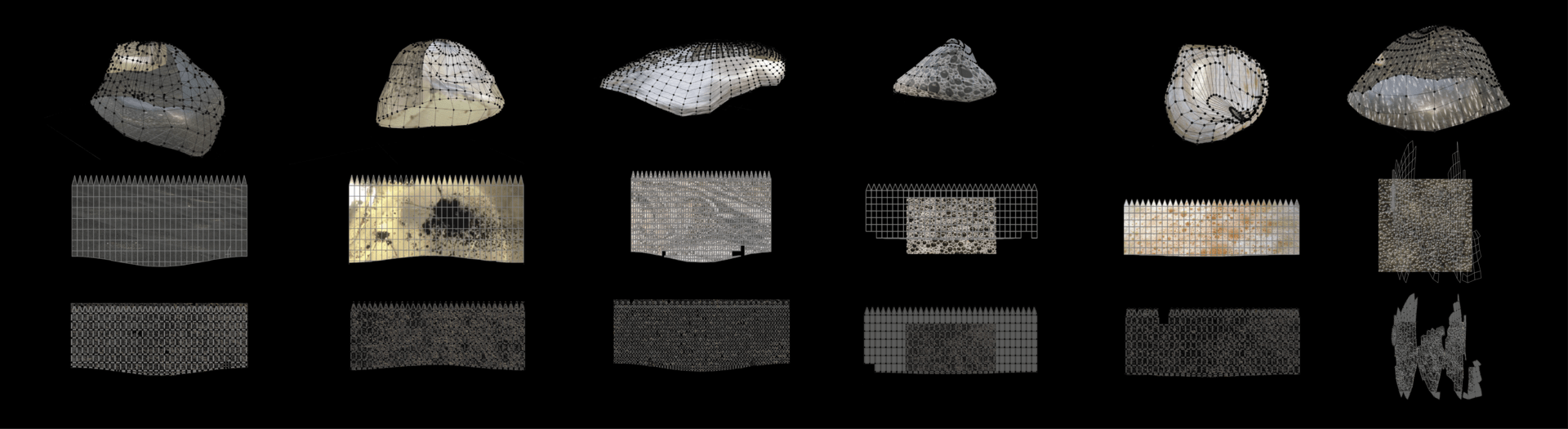 Cocoons dismantled structure materiality