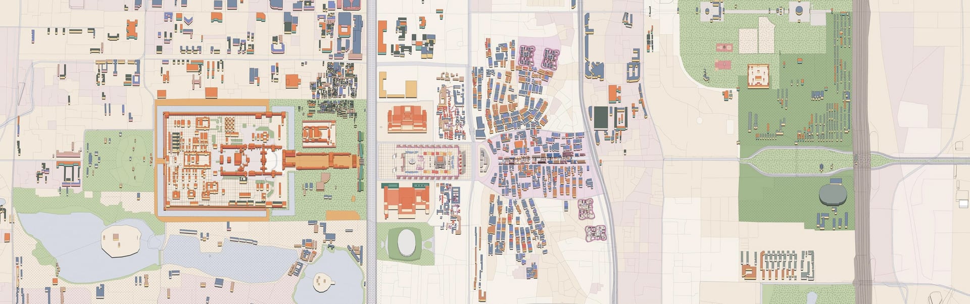 site map plan of Beijing city center