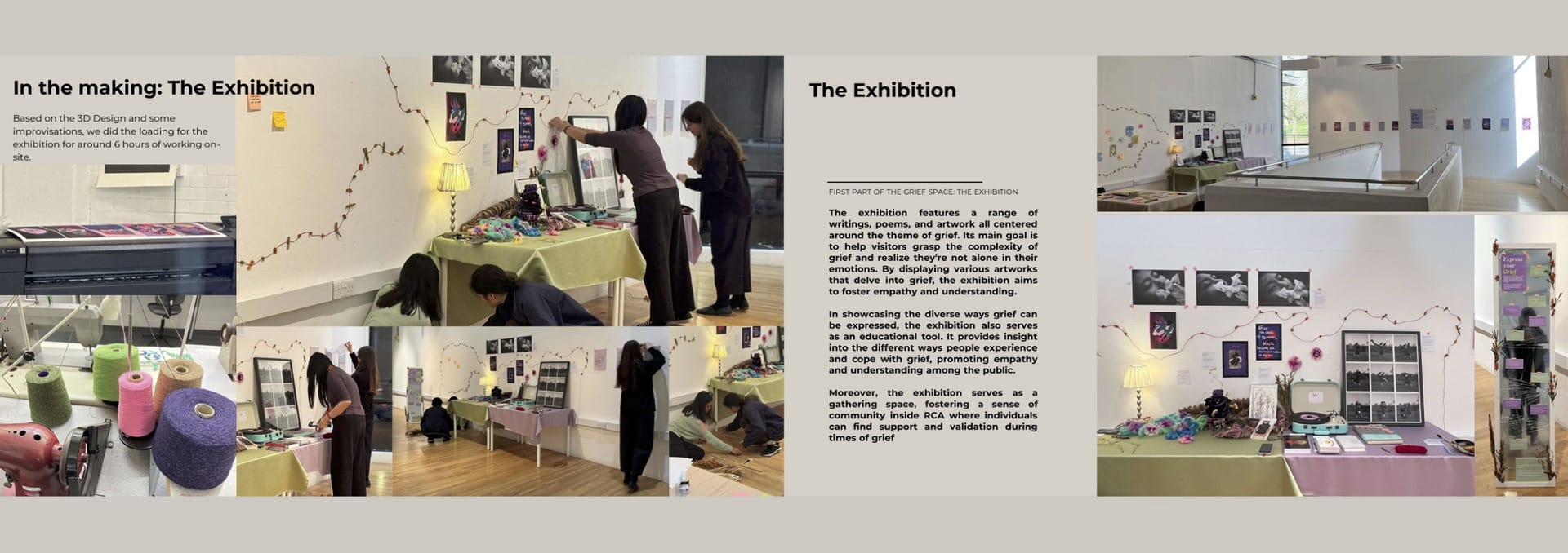 making the exhibition