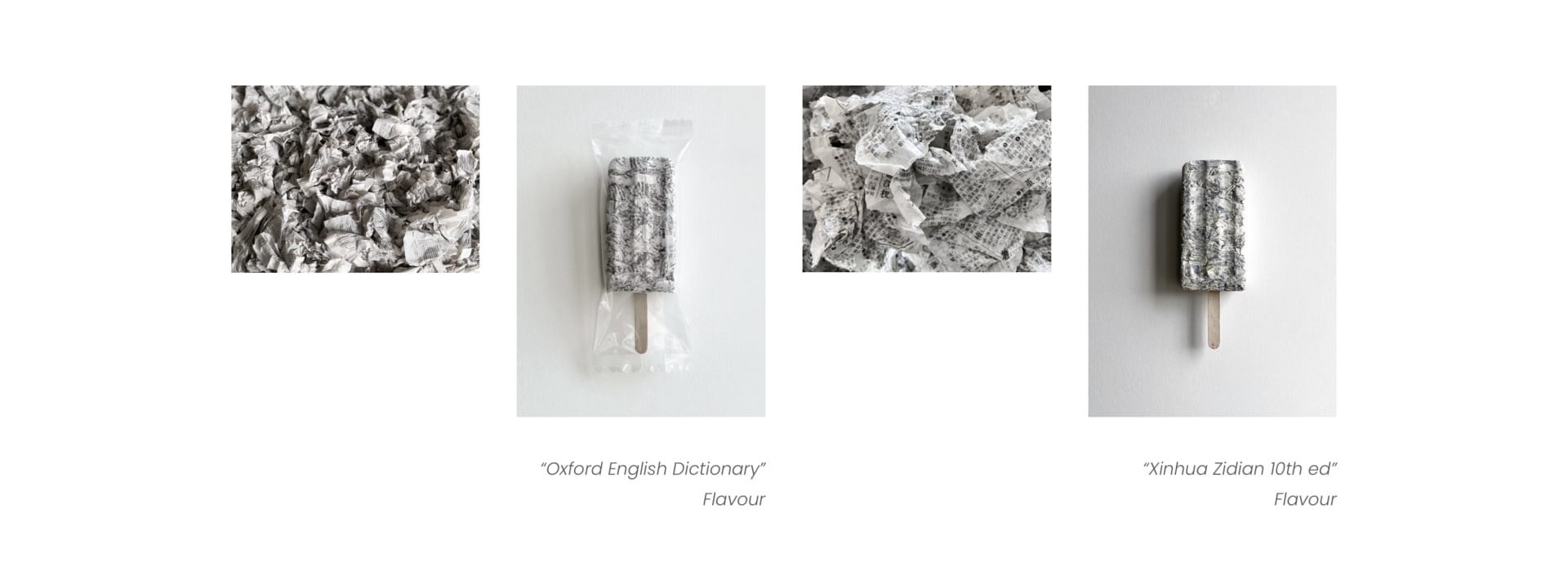 Ad Diction, Dictionary(Xinhua Zidian 10th ed), Oxford English Dictionary, Pop Sticks, White Oak