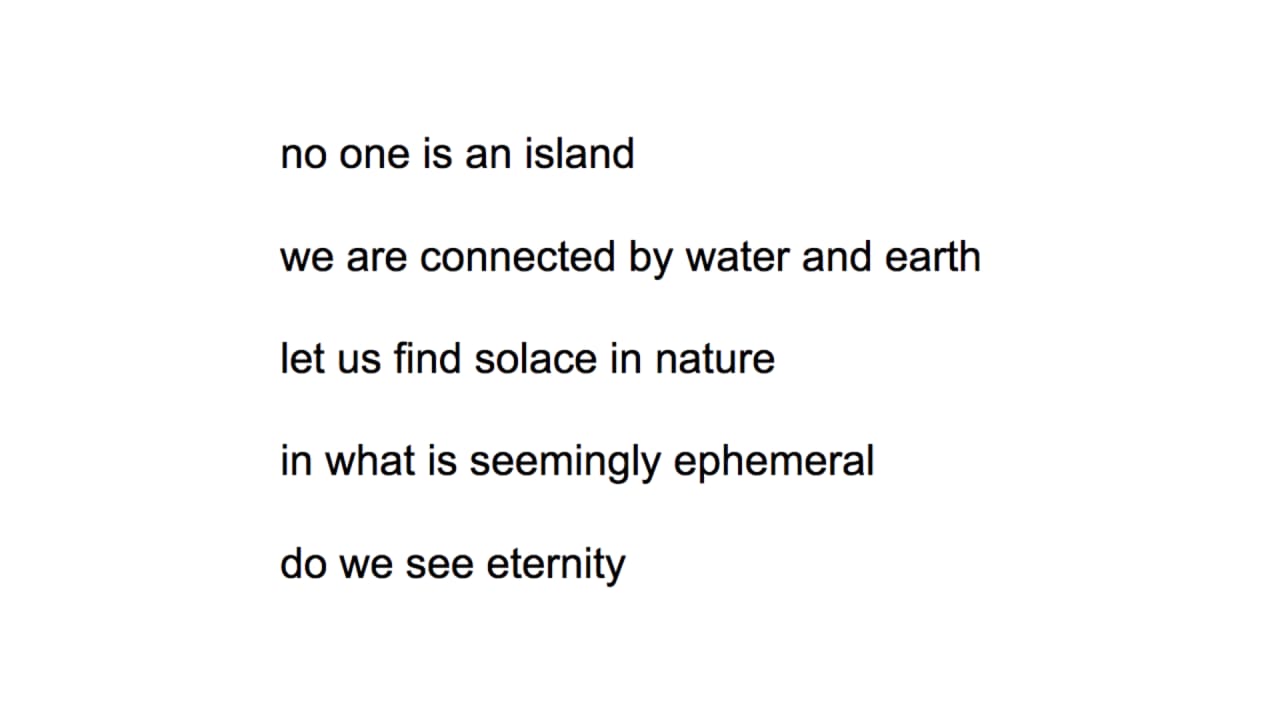no one is an island