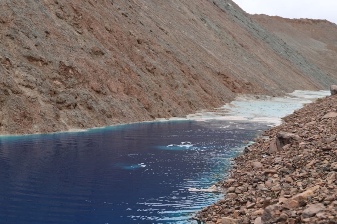 The Mix of Chemicals into a Water Stream in Tarapaca