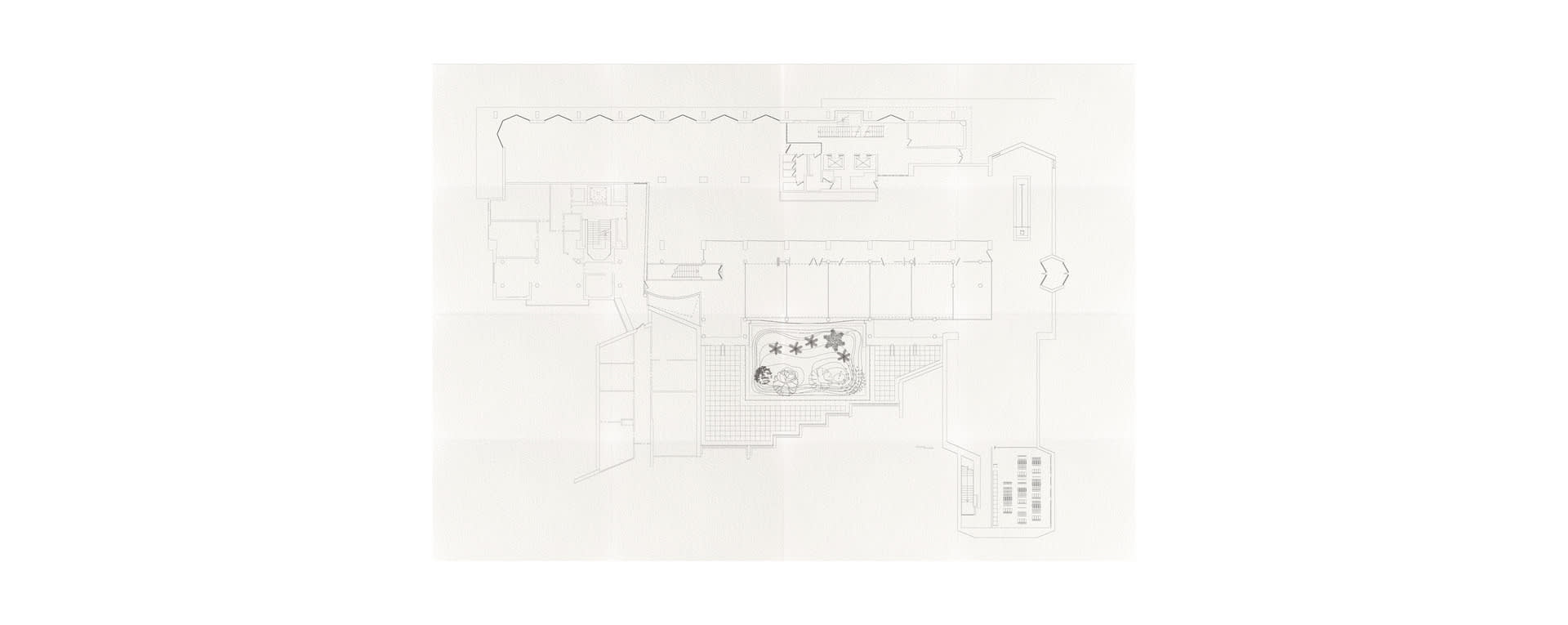 The basic principle is to divide it into two parts: teaching zone for school inner use and exhibition zone for public access