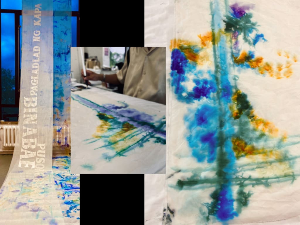 Painting process. 