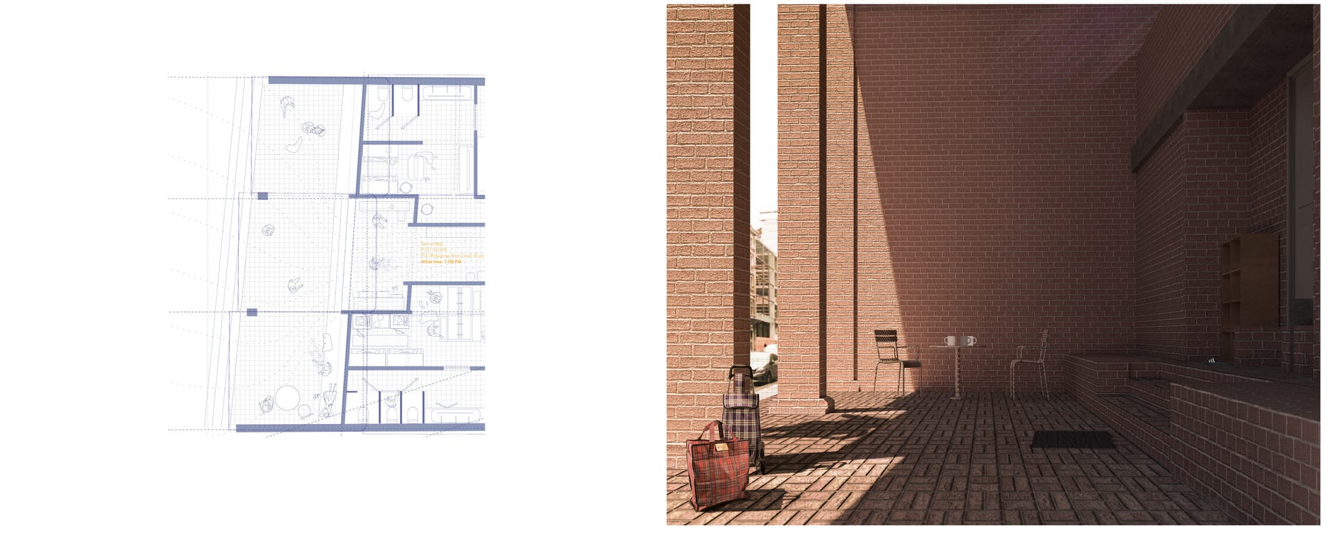 Formal thresholds, Loggia.