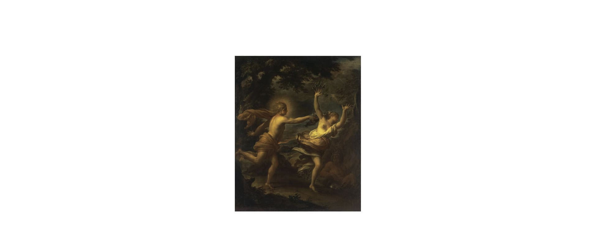 A painting, Apollo and Daphne, by Francesco Trevisani  (1656–1746)