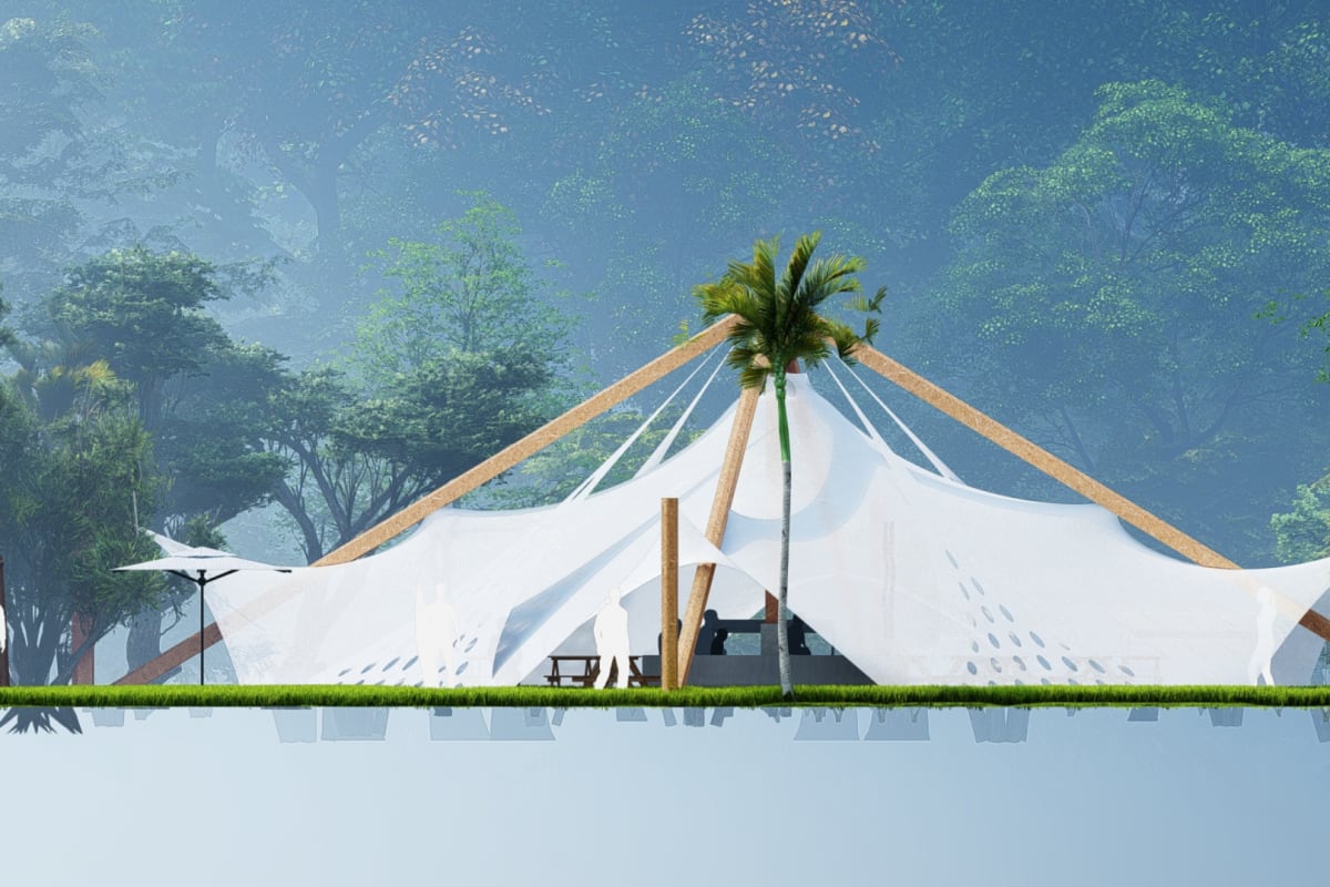 A Heatwave Modern Tent