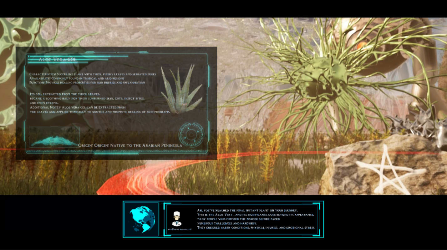 Screenshot of simulation in unreal engine