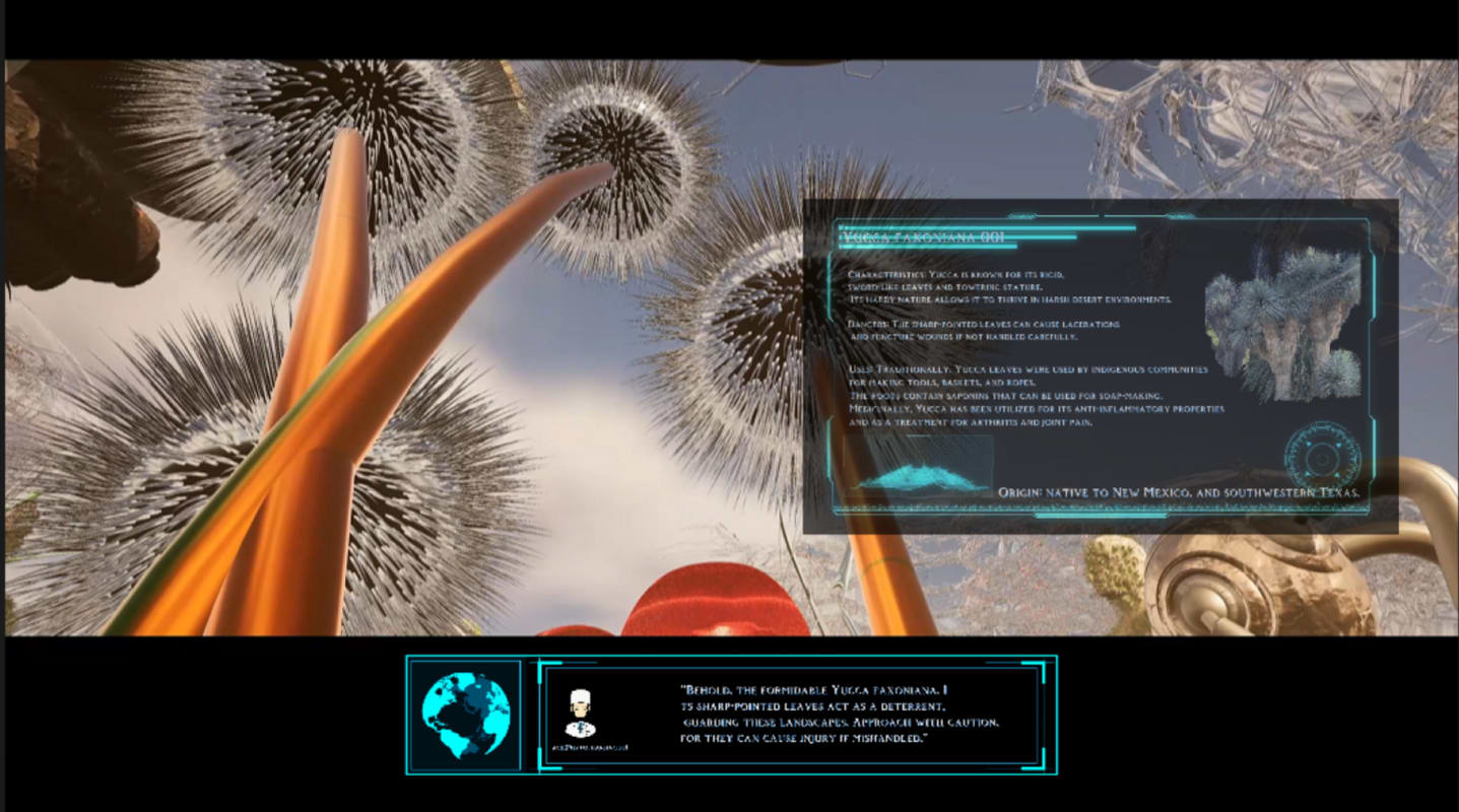 Screenshot of simulation in unreal engine