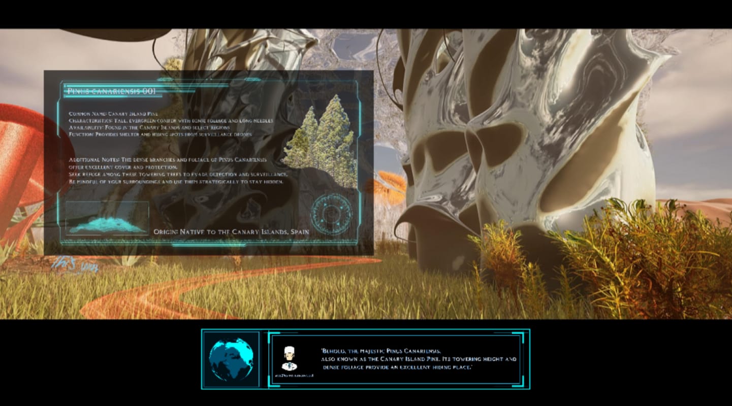 Screenshot of simulation in unreal engine