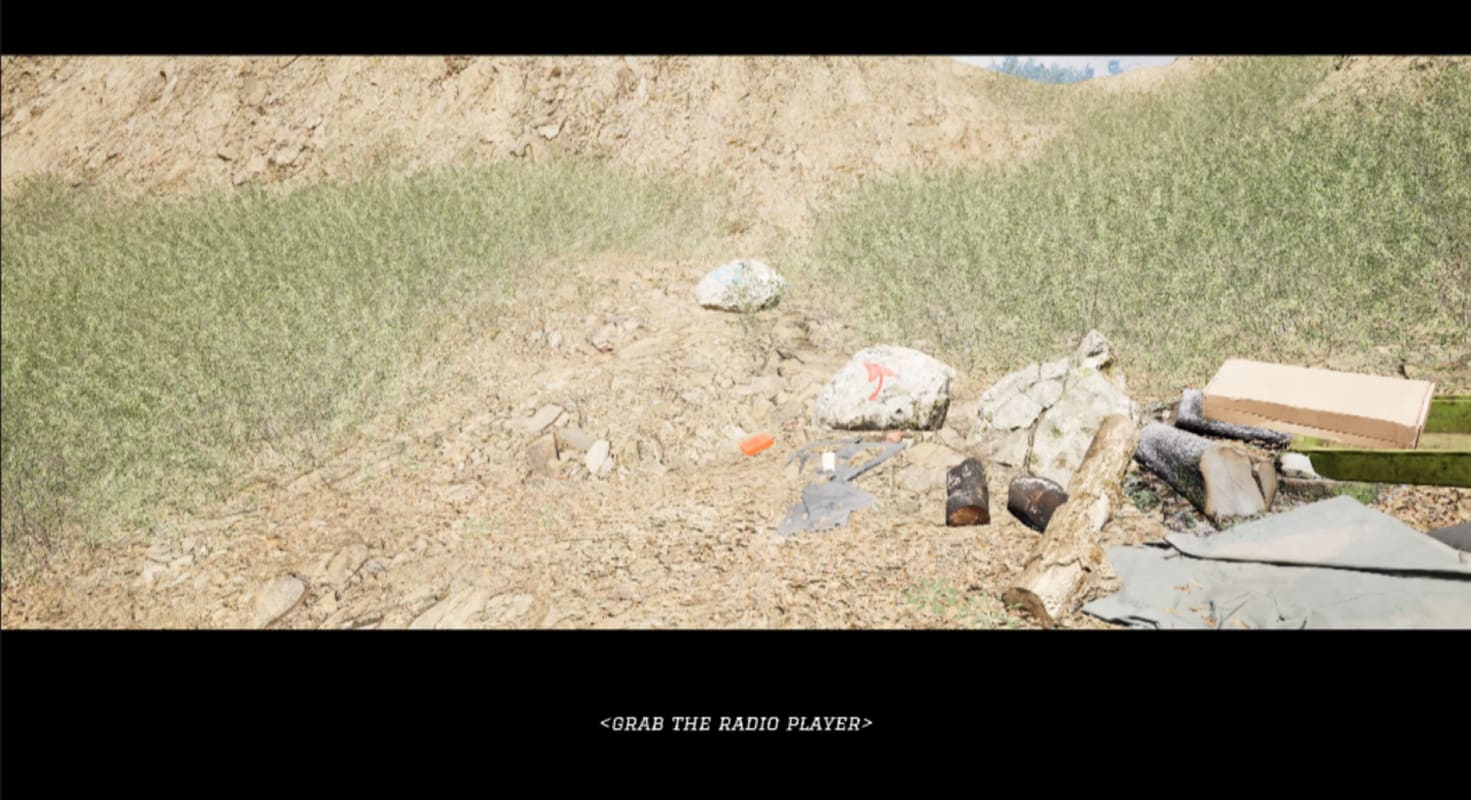 Screenshot of simulation in unreal engine