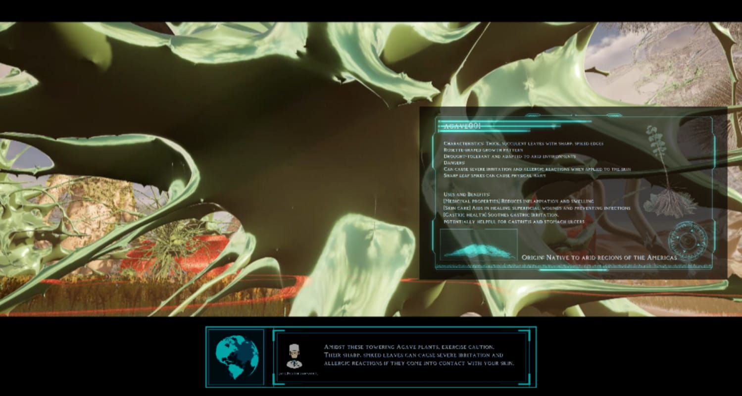 Screenshot of simulation in unreal engine