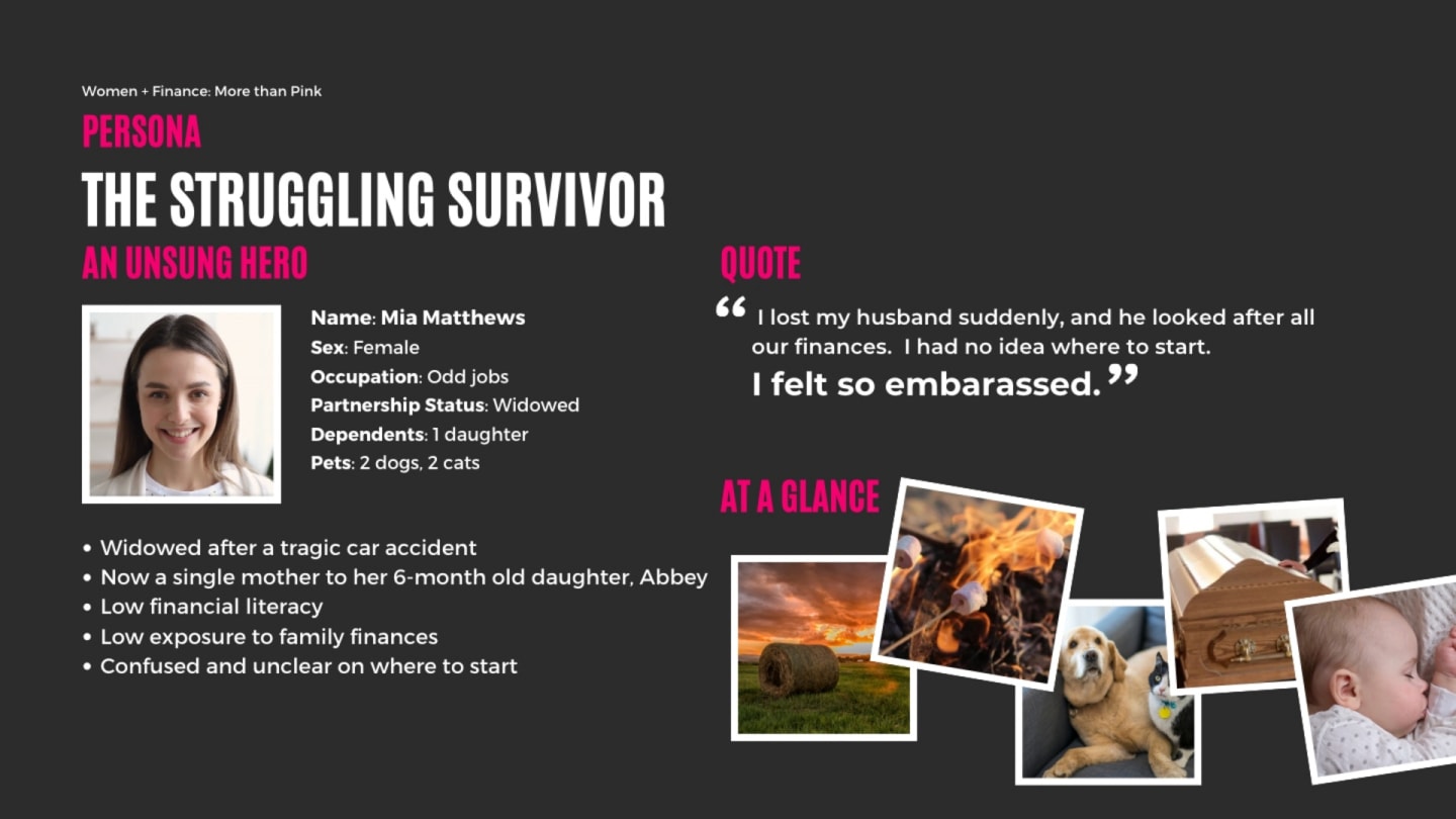 Persona for the Struggling Survivor