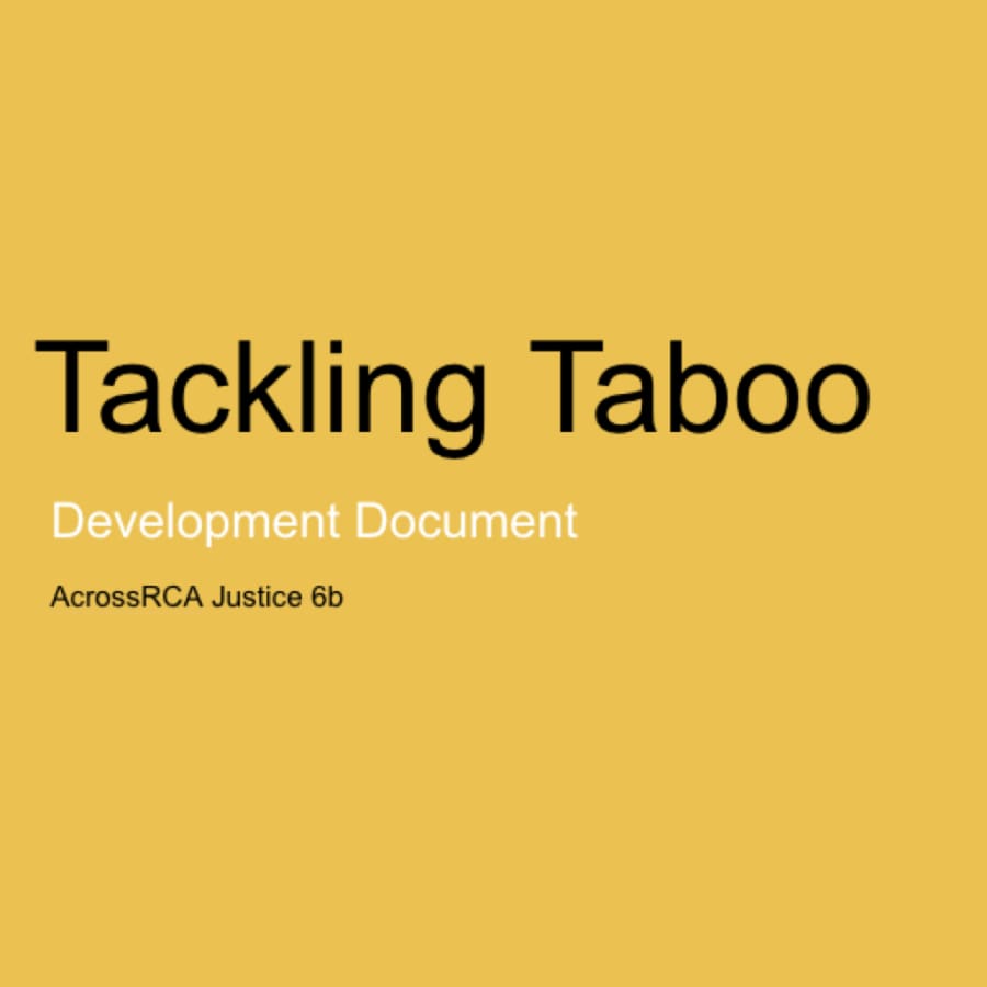 Tackling Taboo