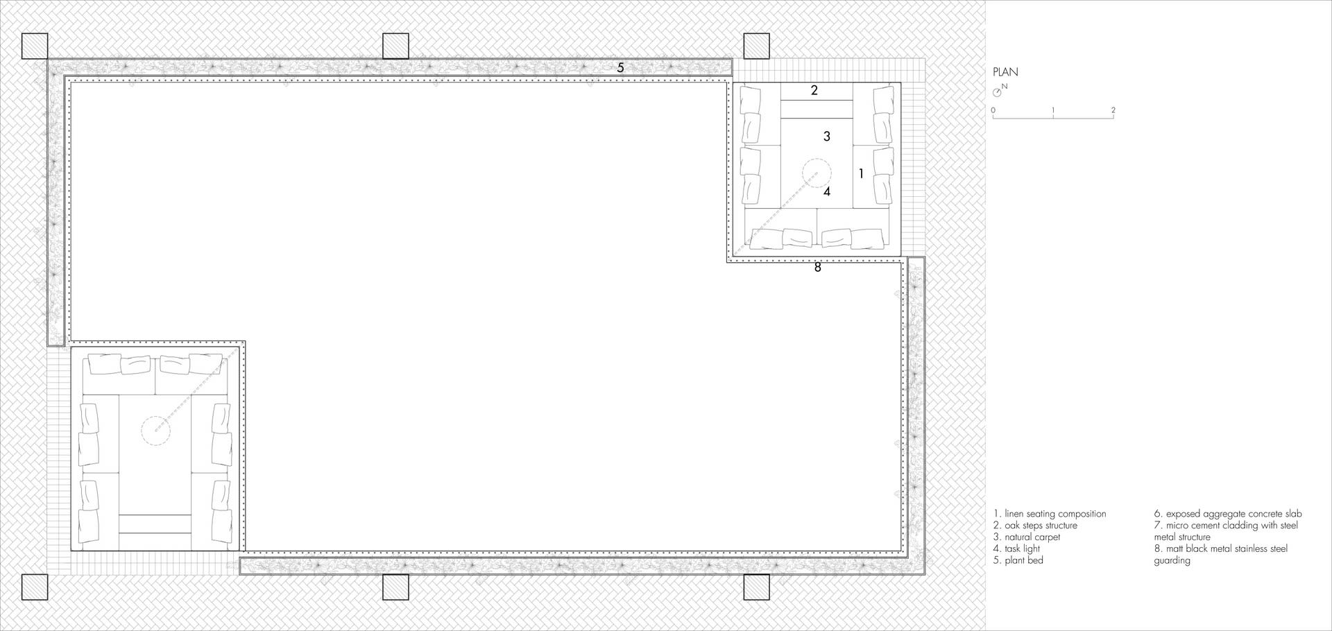 Conversation Pits: Plan | Digital Drawing