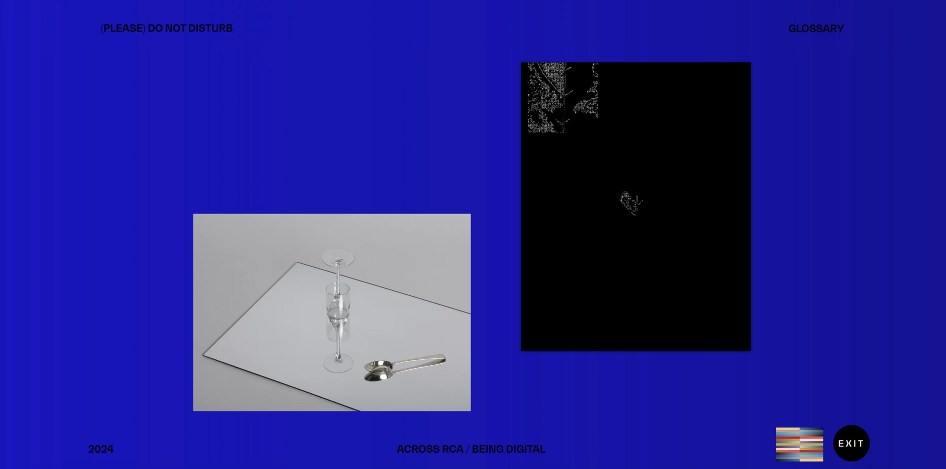 Examples of the artworks exhibited at <(PLEASE) DO NOT DISTURB>
