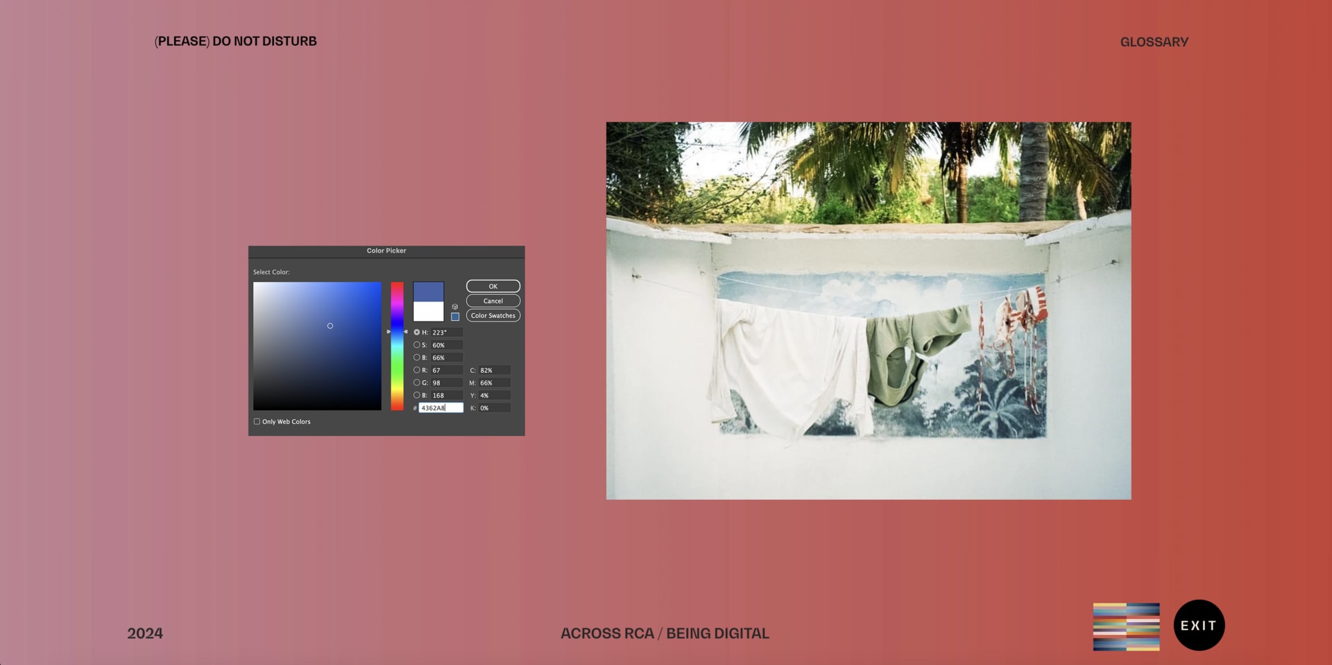 Examples of the artworks exhibited at <(PLEASE) DO NOT DISTURB>