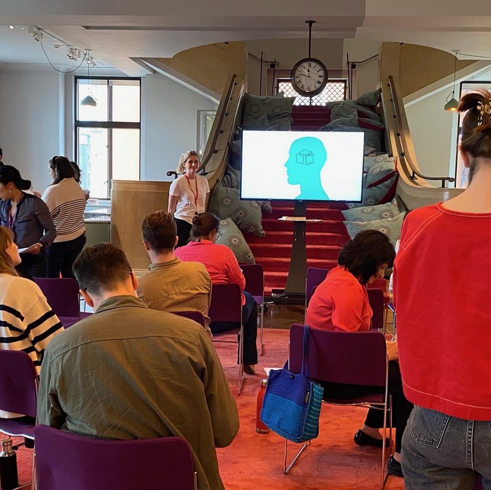 Alice Kell facilitating The Reading Room Workshop at the Wellcome Collection