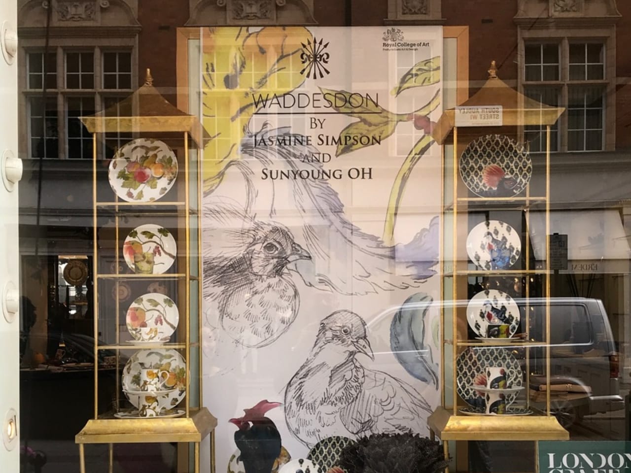 Window display in Thomas Goode & Co Ltd. in Bond Street  2019 