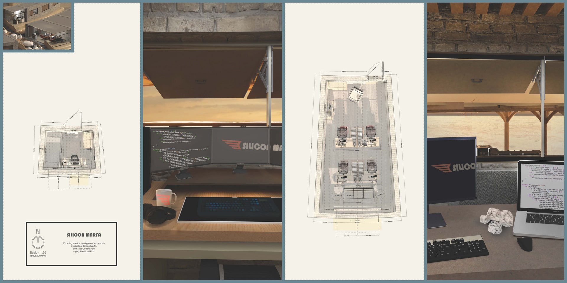 2 Types of Pods | Co-working