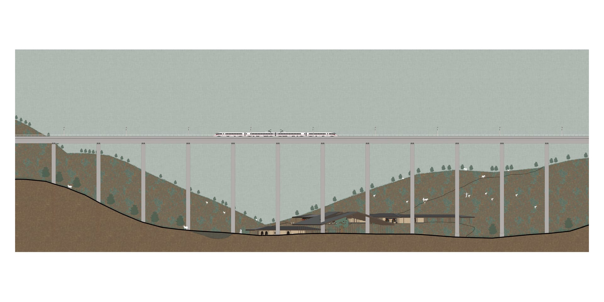 Section B-B' 1:1000 (In Original A2 Size)