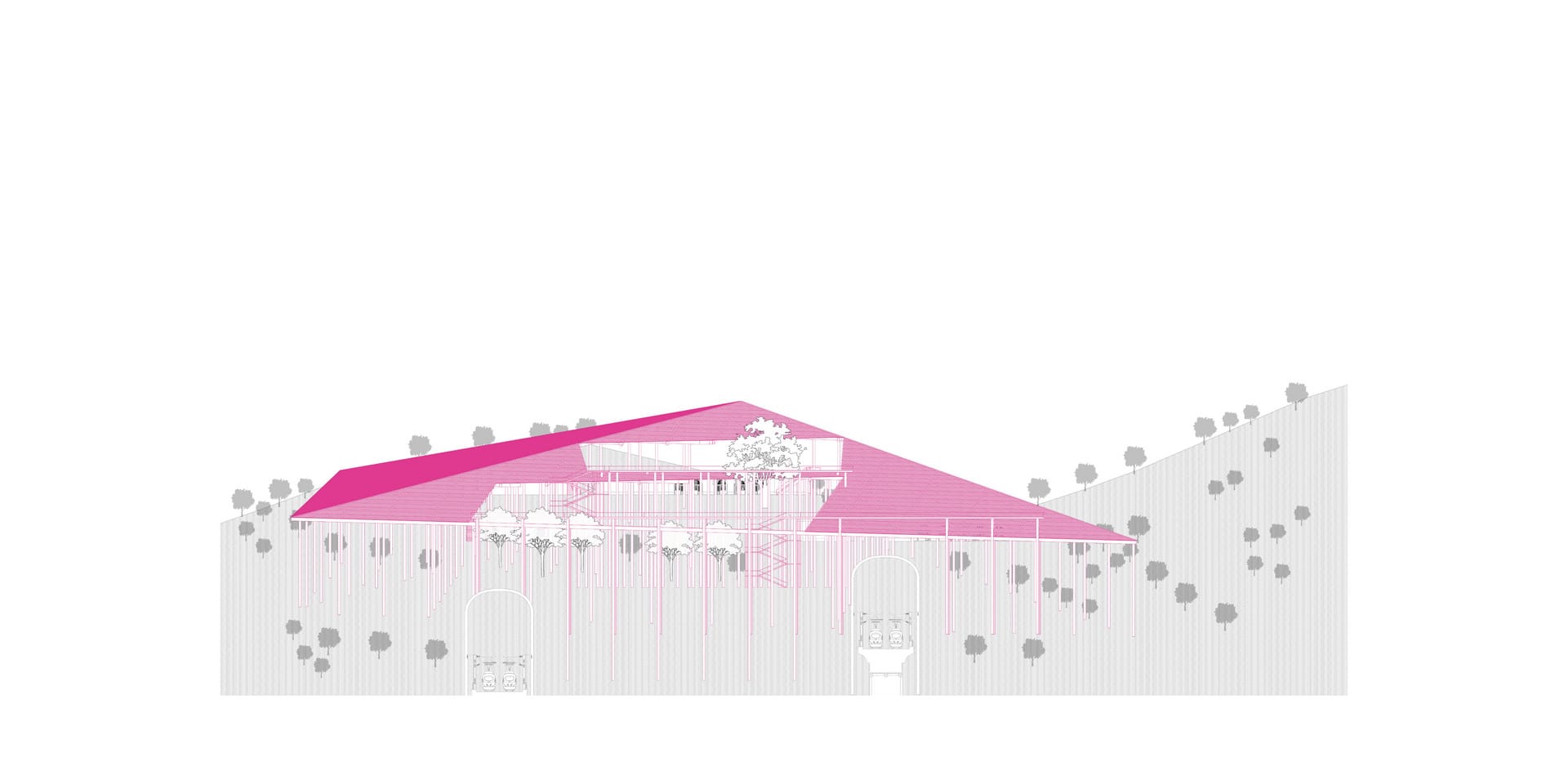 Elevation C-C' 1:500 (In Original A2 Size)