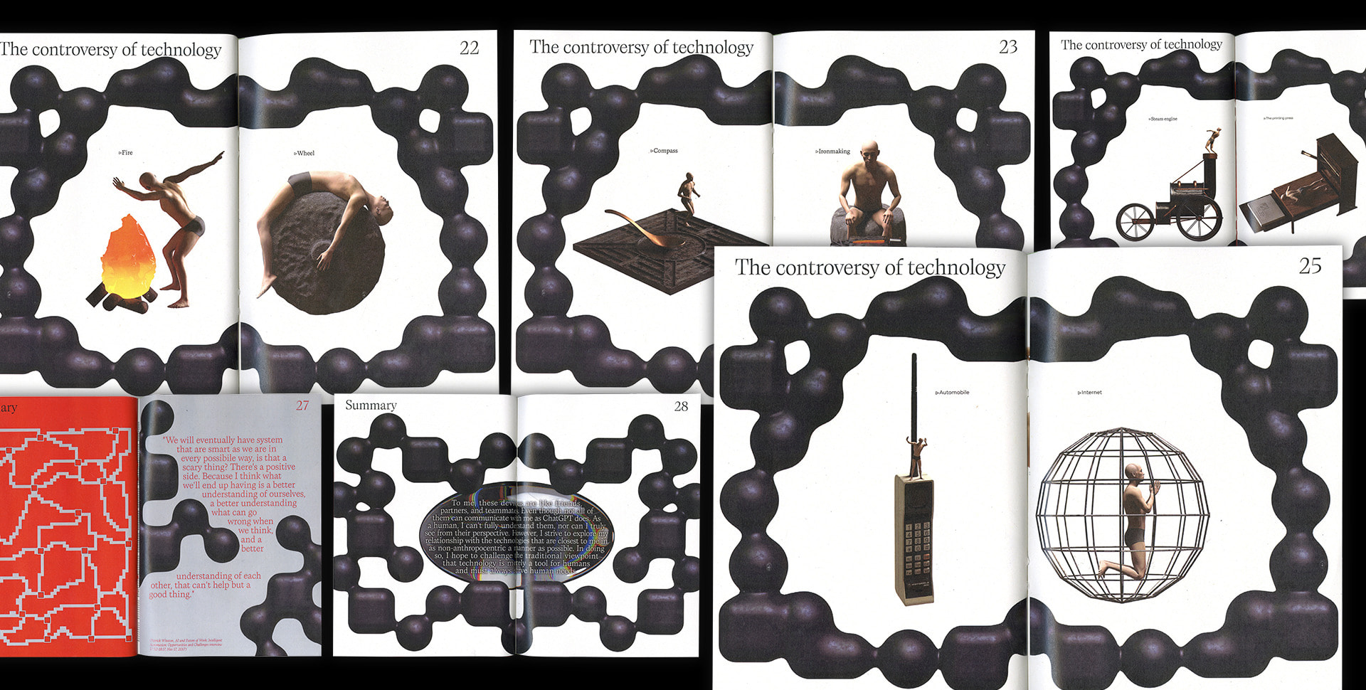 the inner page of the research book