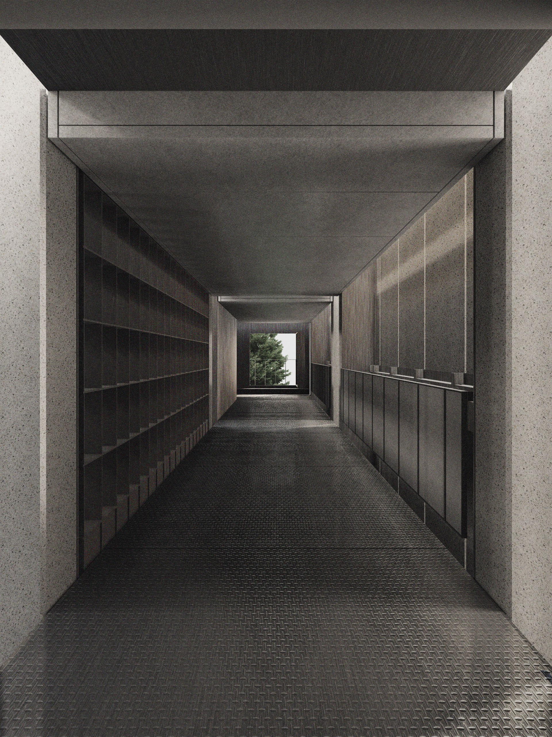 Interment Corridor : Mid Floor