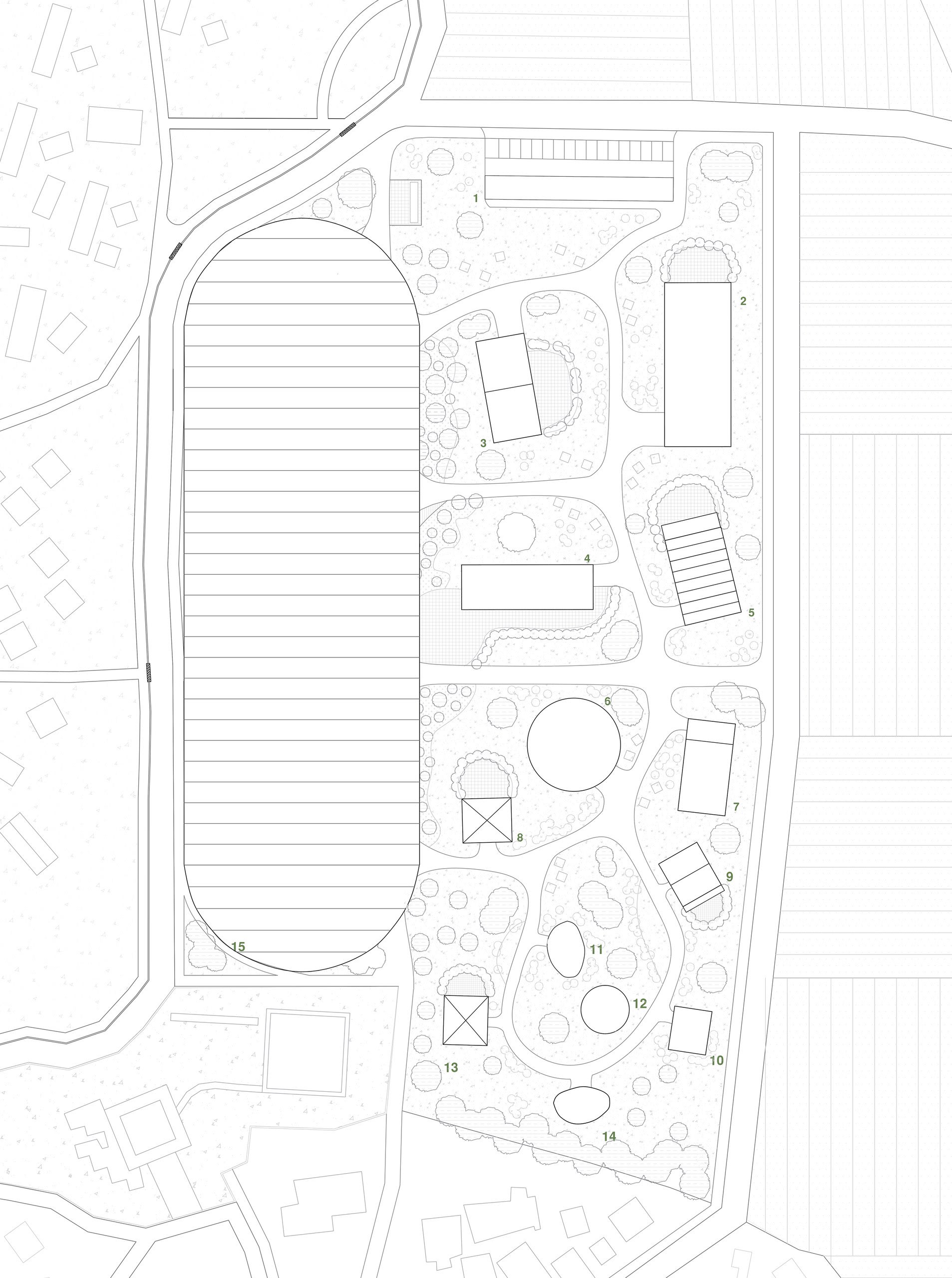 Roof Plan - A Composition in the Landscape