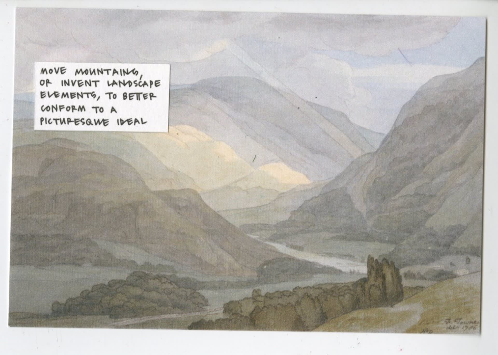 Francis Towne, Rydal Water, 1789