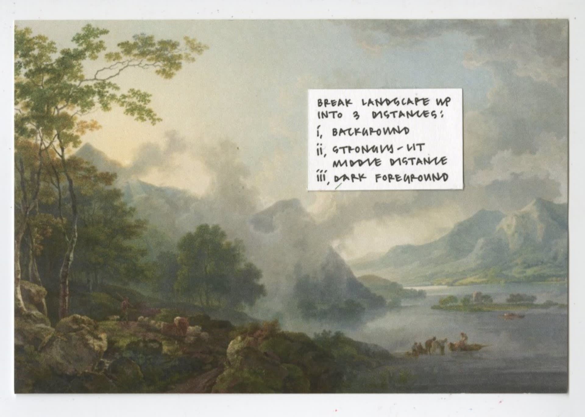 George Barret, View of Windermere Lake, early morning, 1781