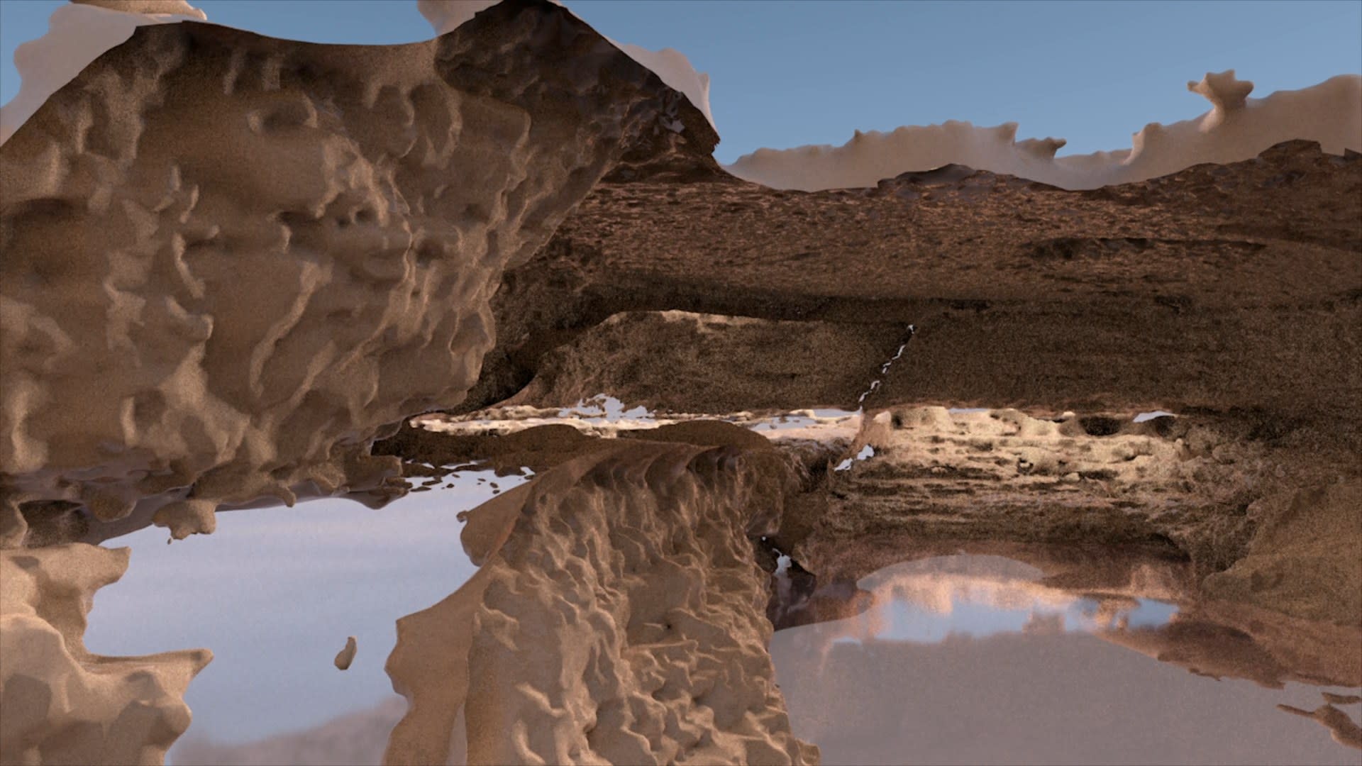Cave walkthrough animation