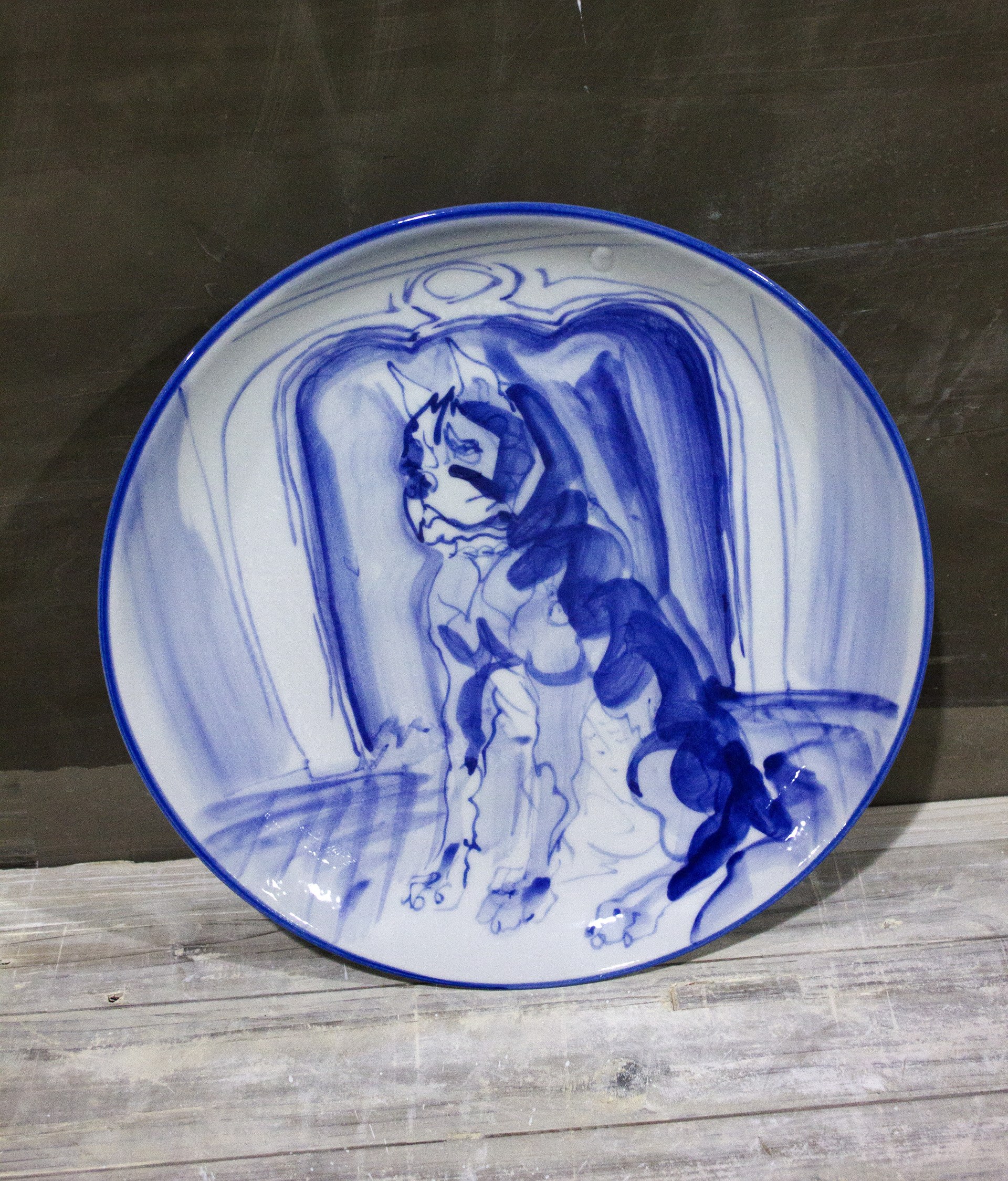 Blue Mastiff Plate