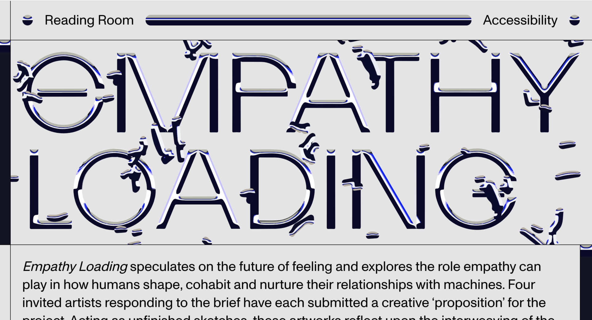 Screenshot of www.empathyloading.com [accessed 05/07/2020]