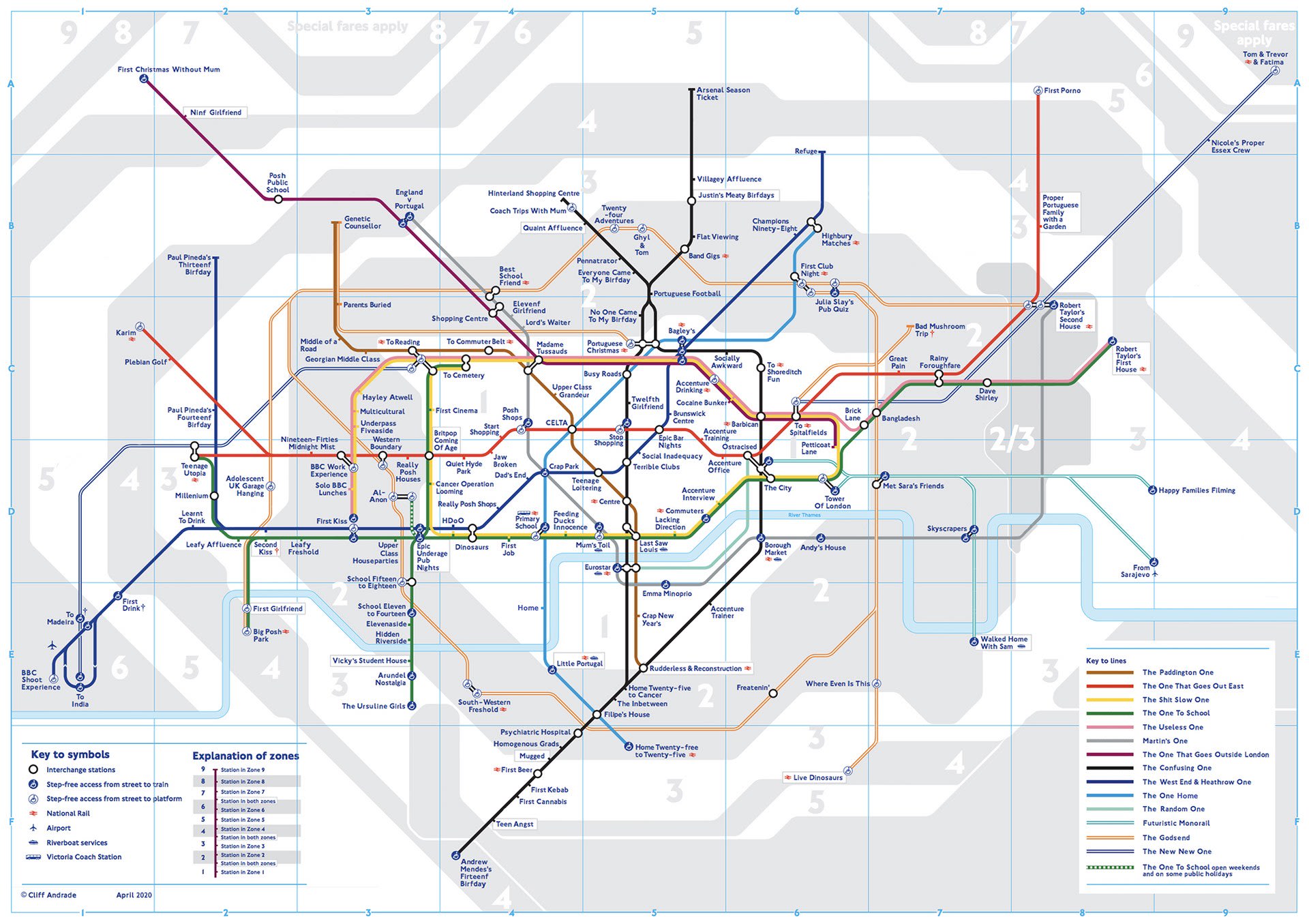 London Andraground Map