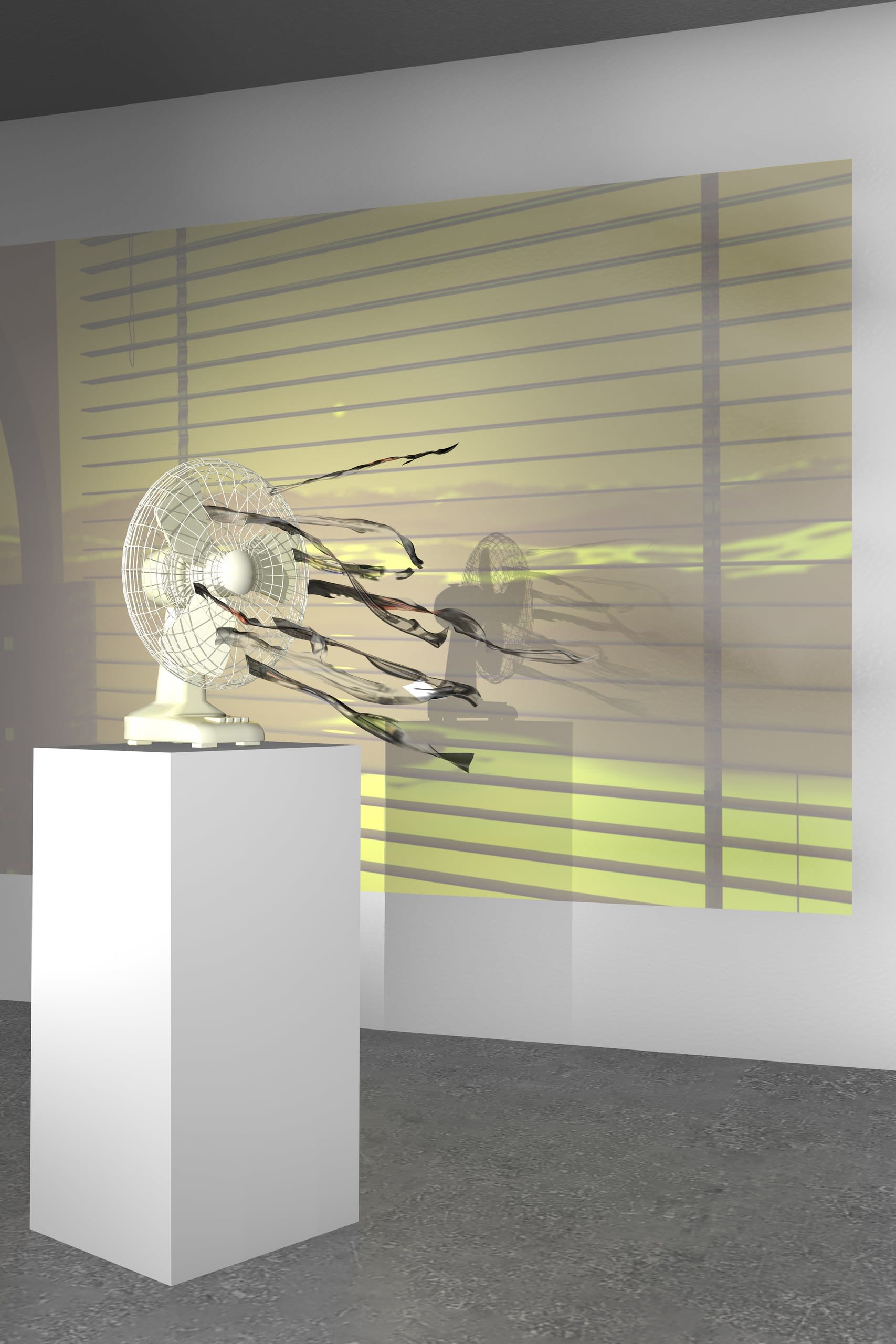 Exhibition view of the 'Lost Dimension' (simulation), 2020