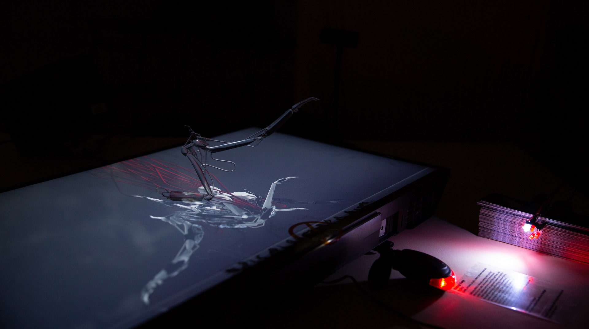 3d Printed small scale model installation with video showing the complete model interaction