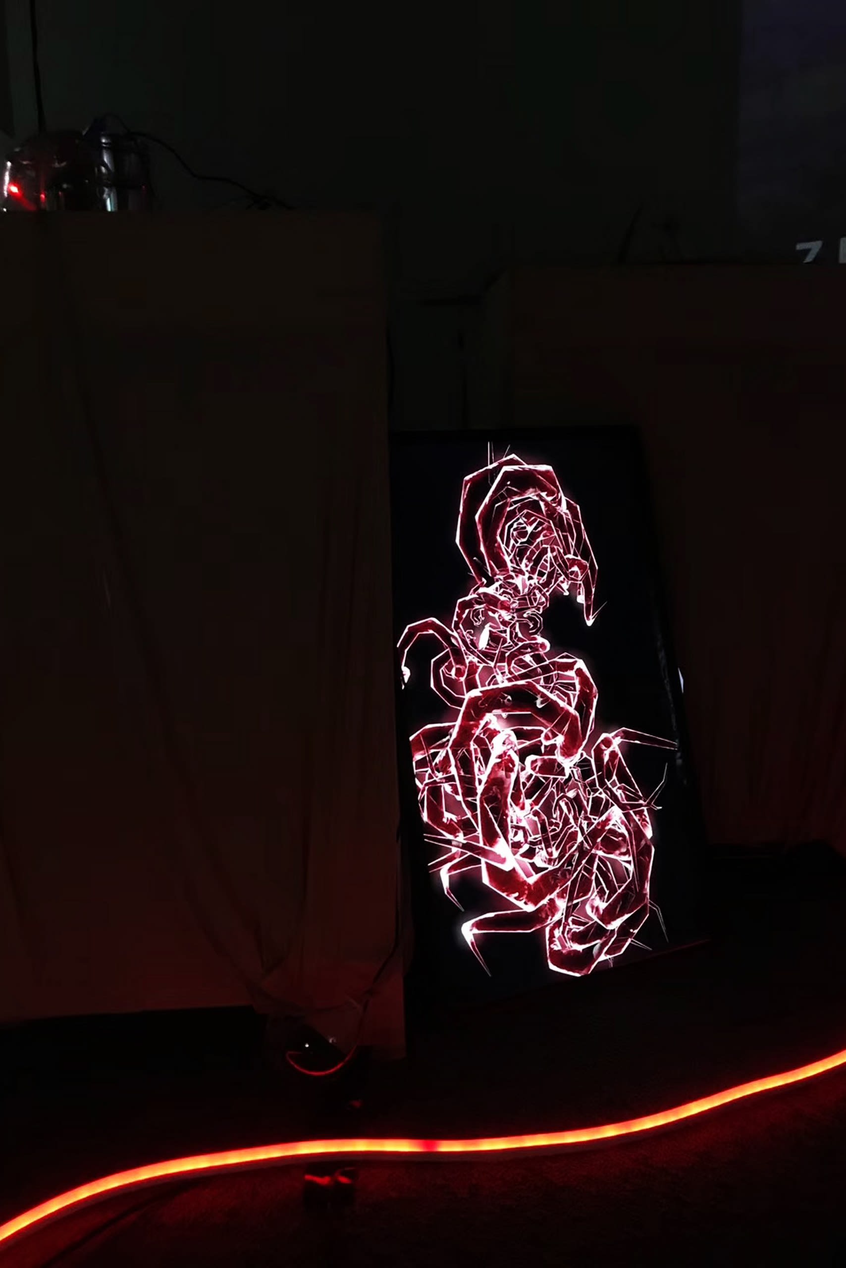 Tentacle Background Video Installation