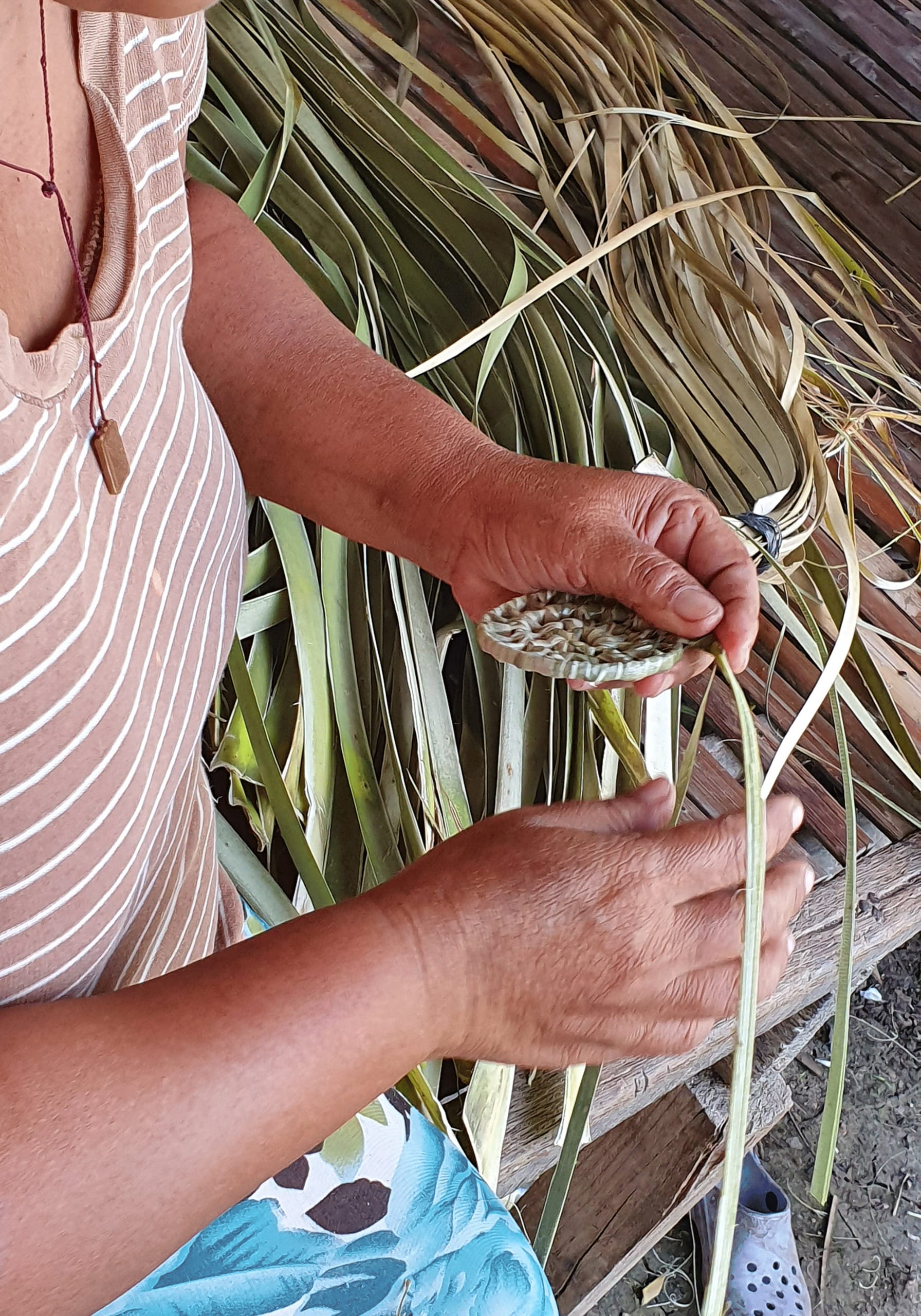 A knotted basket