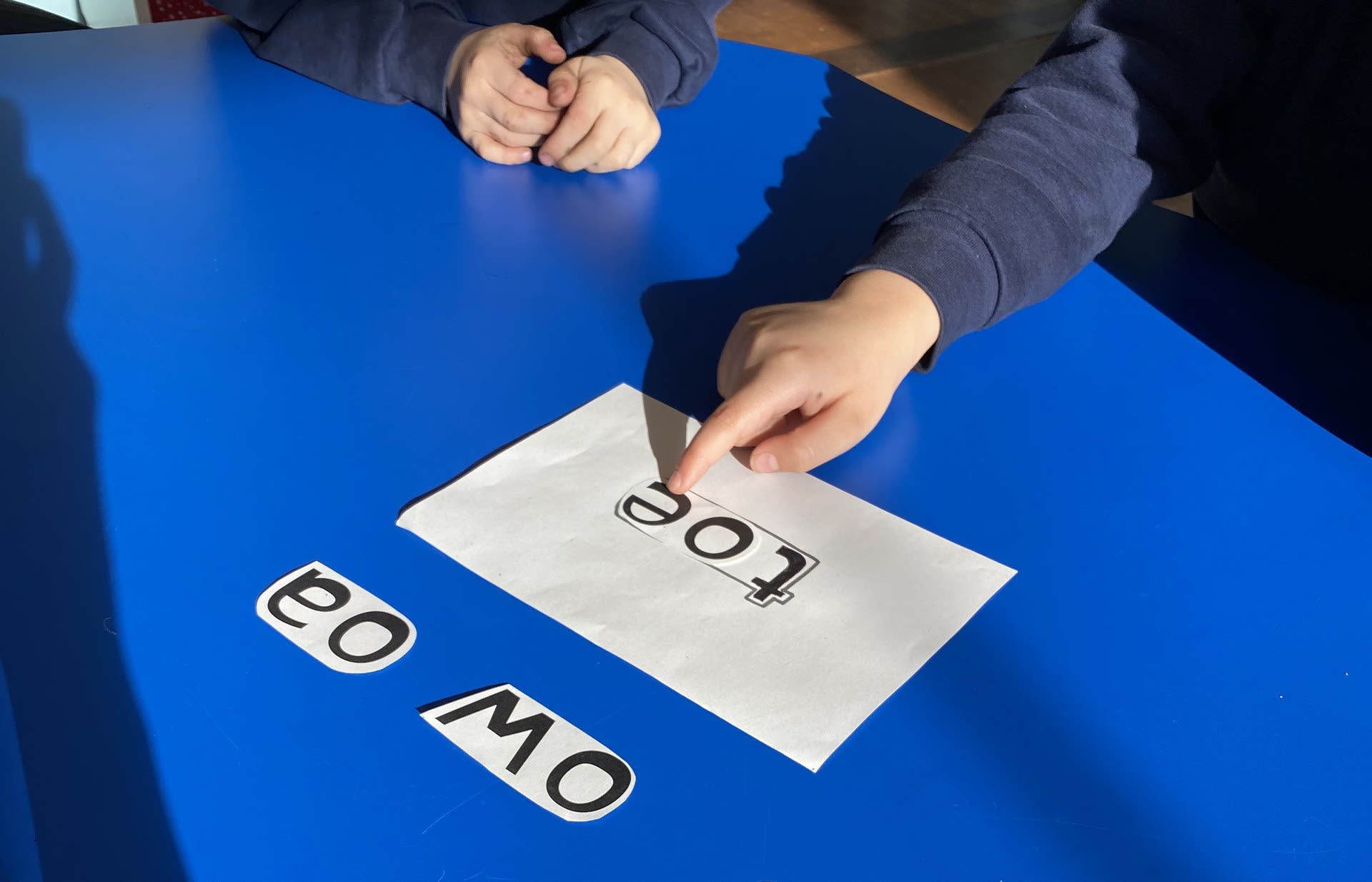 Sound, word and spelling matching games with Year 1 students