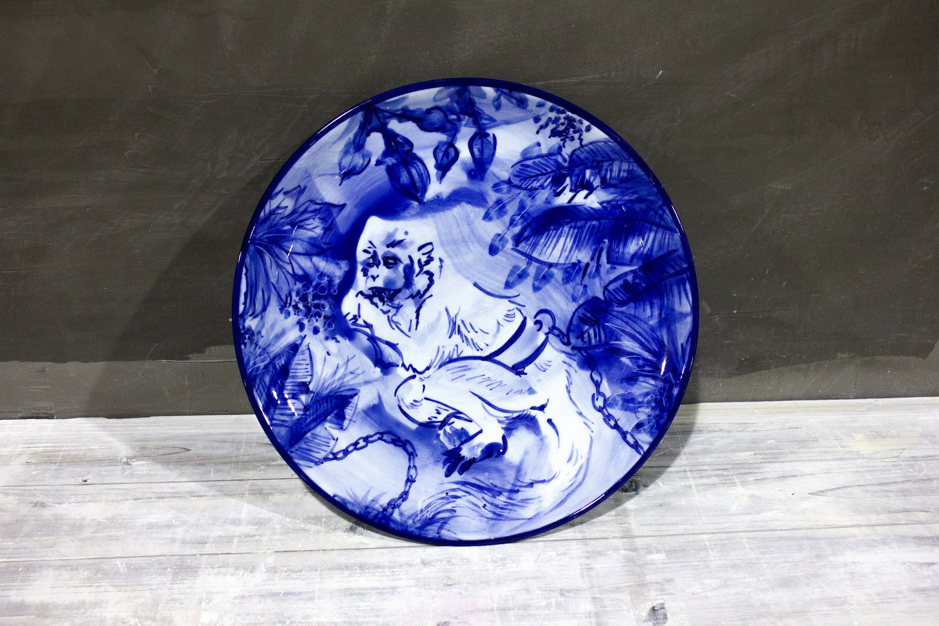 Blue Moneky Plate