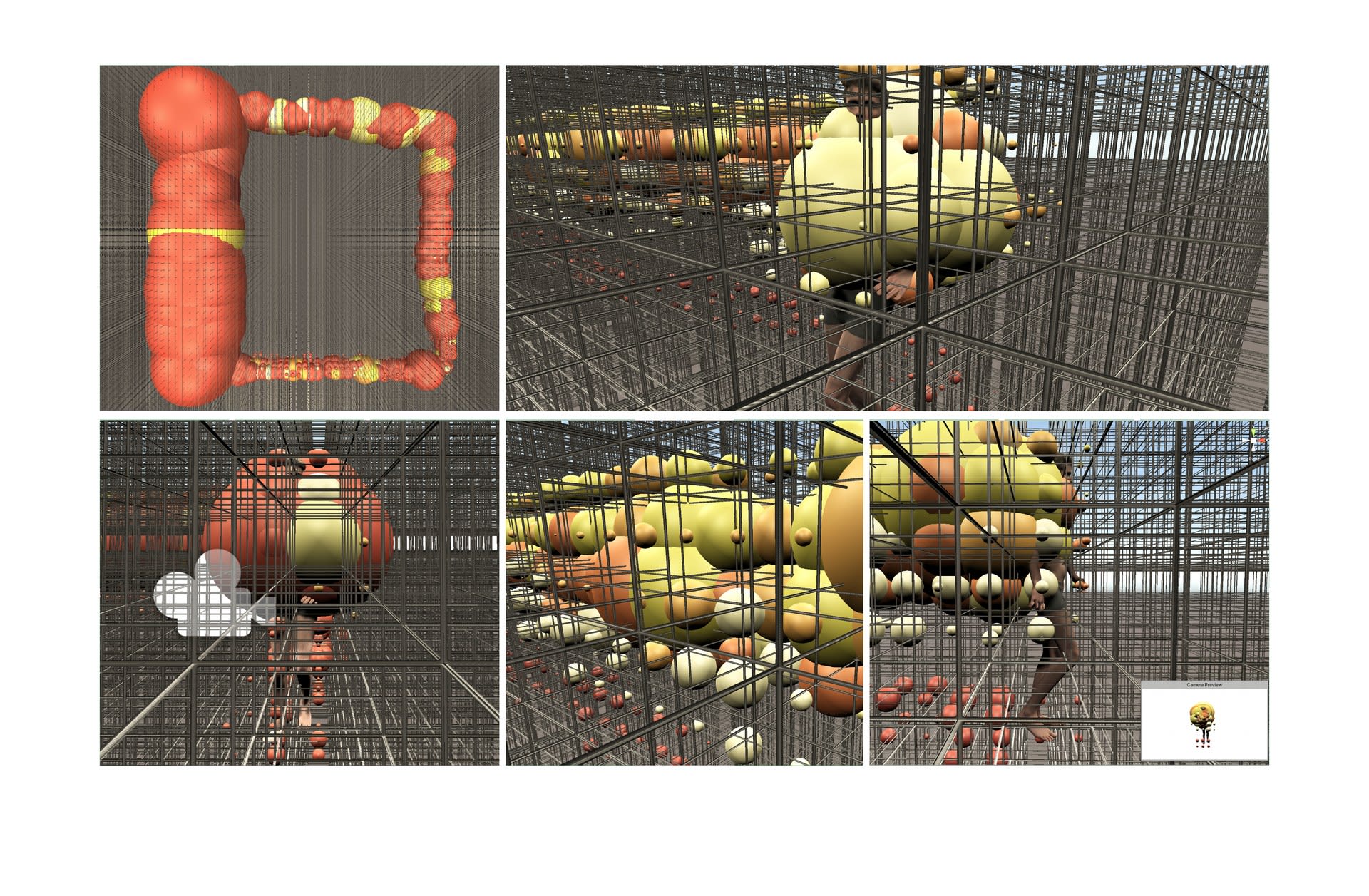 Recorded effects of the interaction between body and space modules