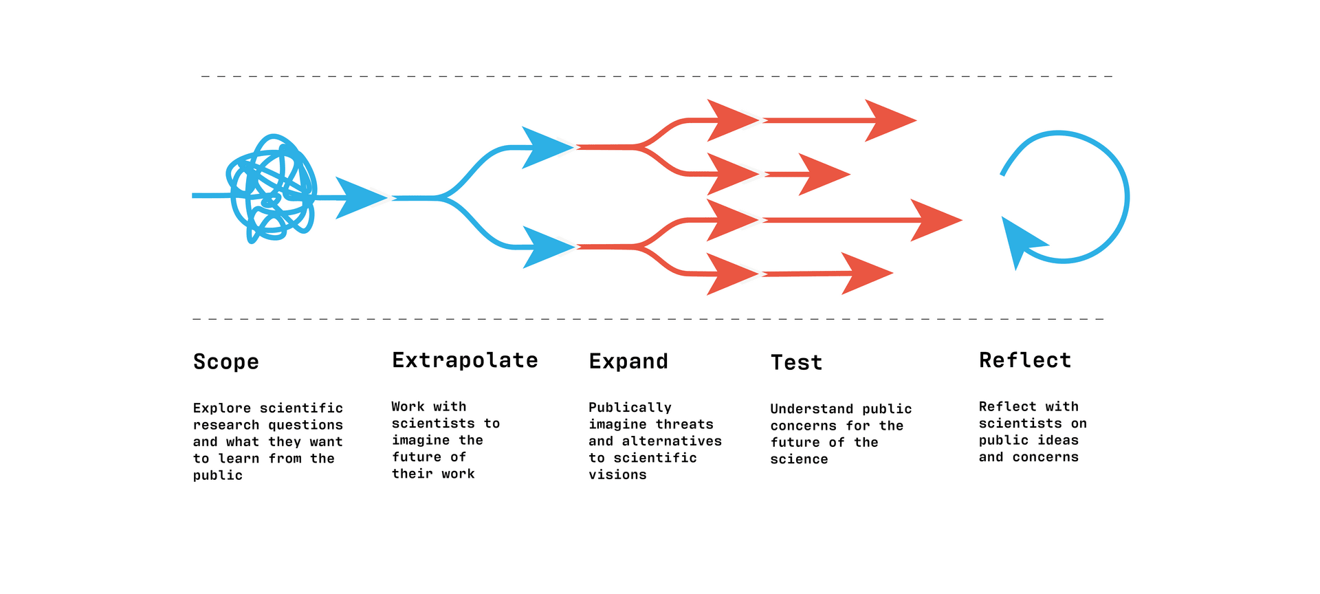 The result is an emergent framework to inform a new kind of interaction between scientists and members of the public